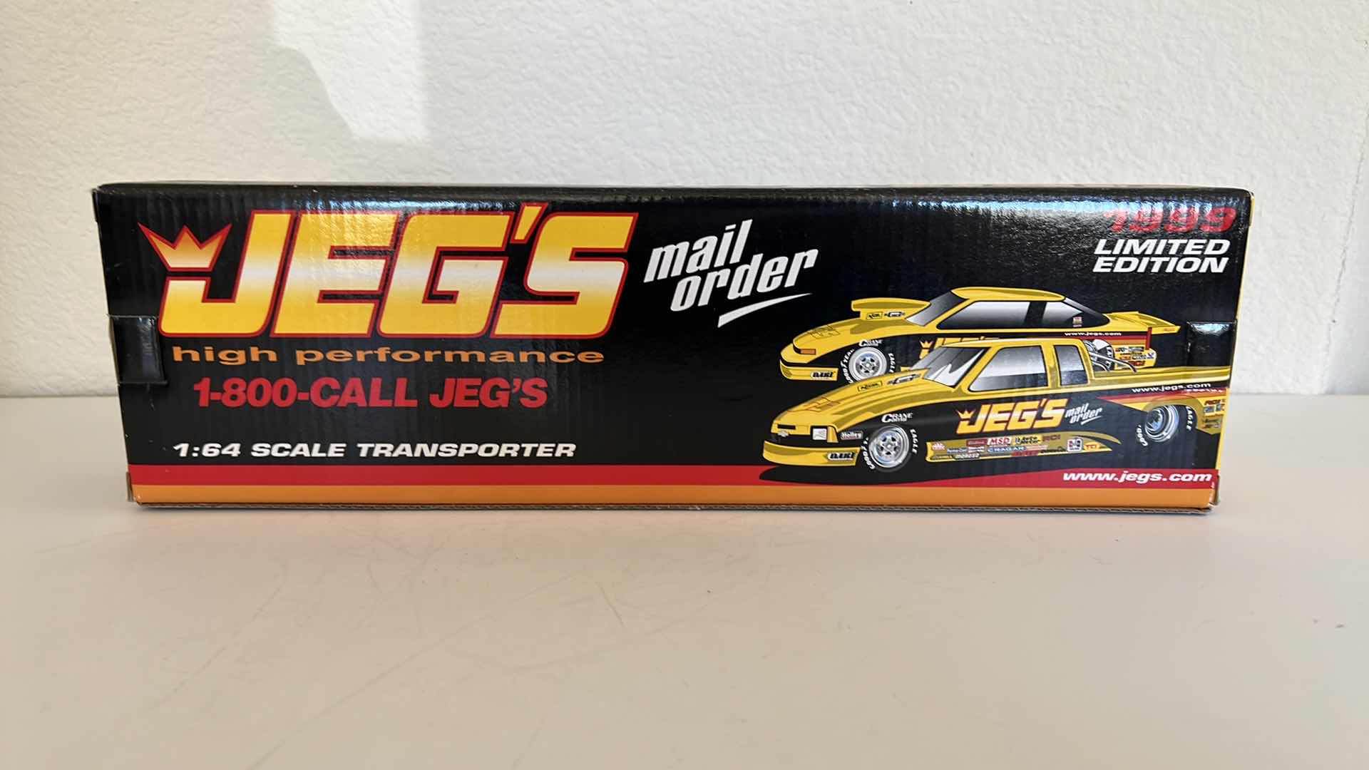 Photo 1 of SIGNED JEGS HIGH PERFORMANCE 1:6 SCALE TRANSPORTER TRAILER 1999 LIMITED EDITION COLLECTIBLE MODEL CAR