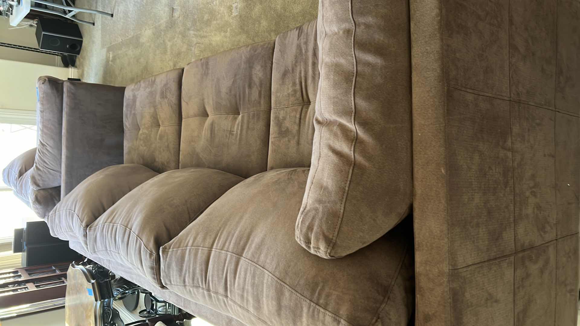 Photo 4 of 7’ RIGHT ARM FACING BROWN UPHOLSTERED SOFA