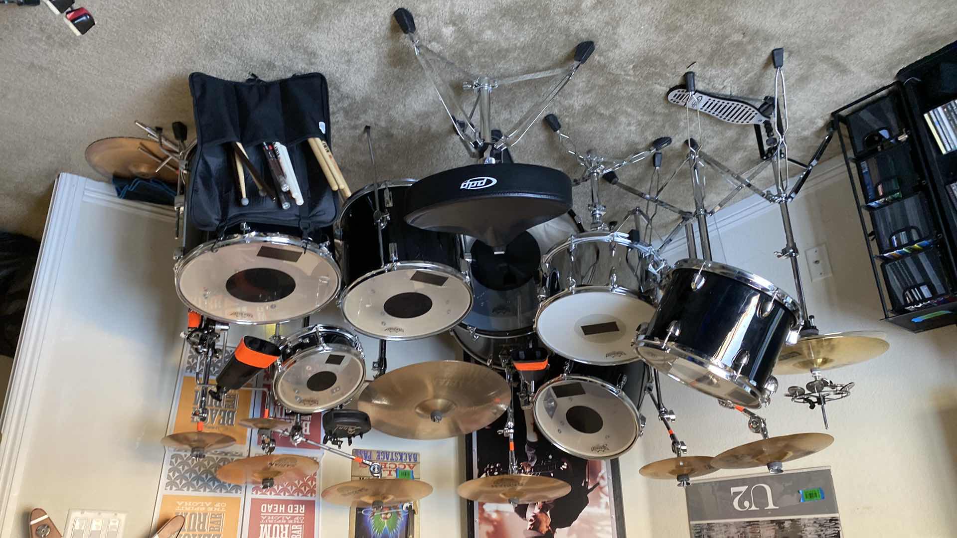Photo 1 of REMO MULTI PIECE DRUM & SABIAN CYMBALS & DRUMSTICKS