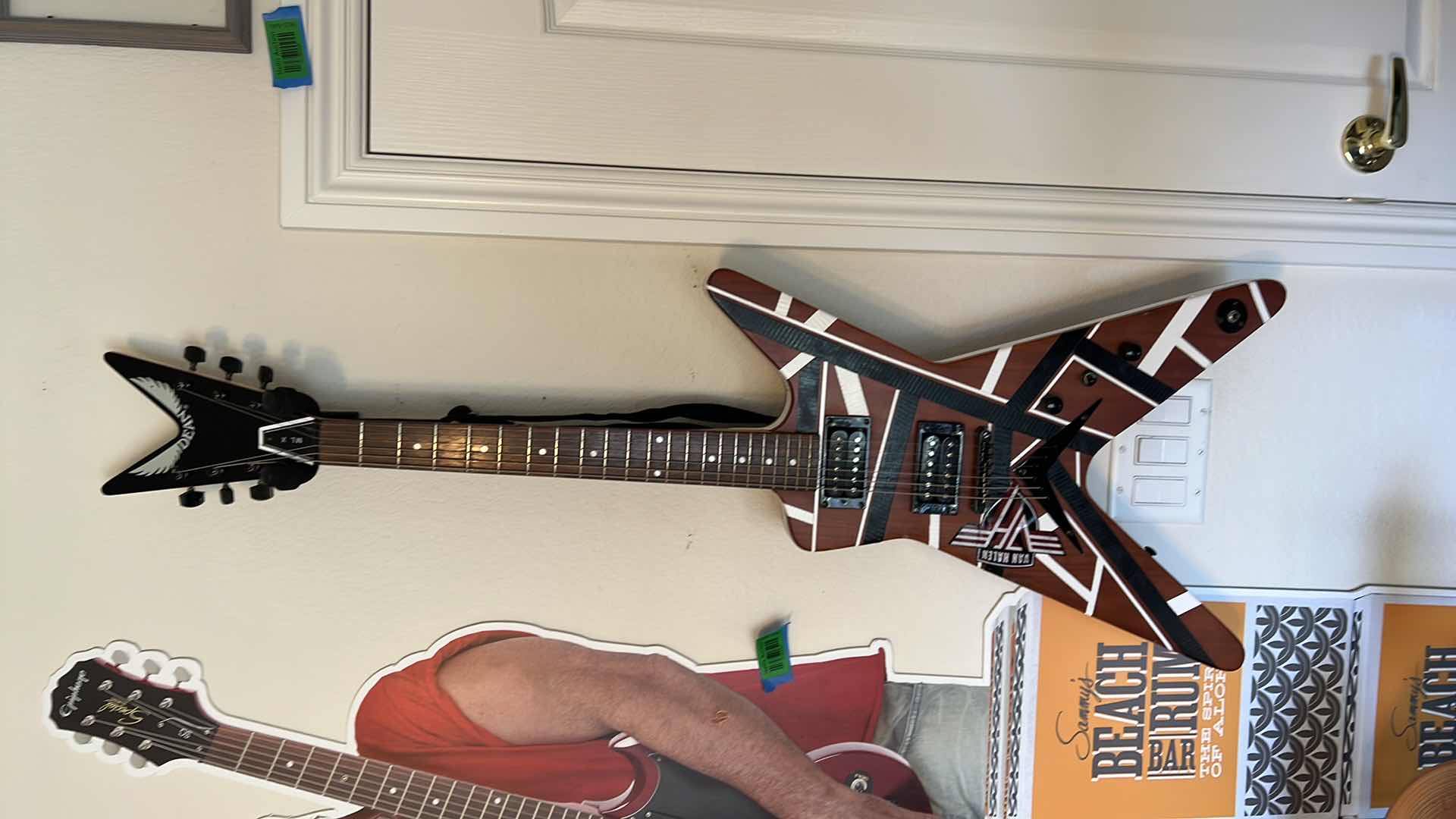 Photo 1 of DEAN ELECTRIC GUITAR WITH STRAP & WALL HOLDER