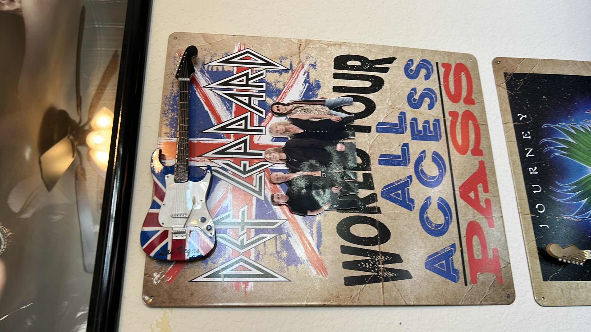 Photo 1 of DEF LEPPARD TIN WORLD TOUR ALL ACCESS PASS 12 x 15