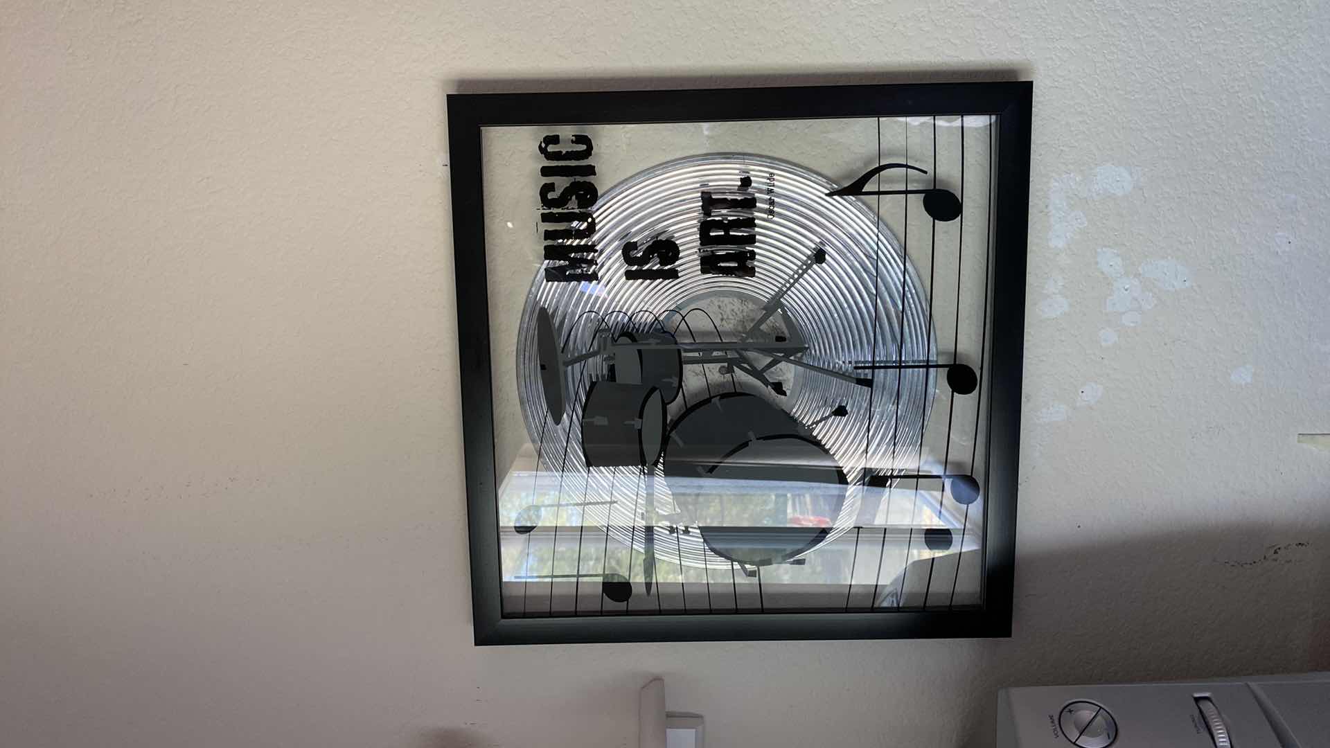 Photo 1 of FRAMED ART MUSIC IS ART 15.5x15.5