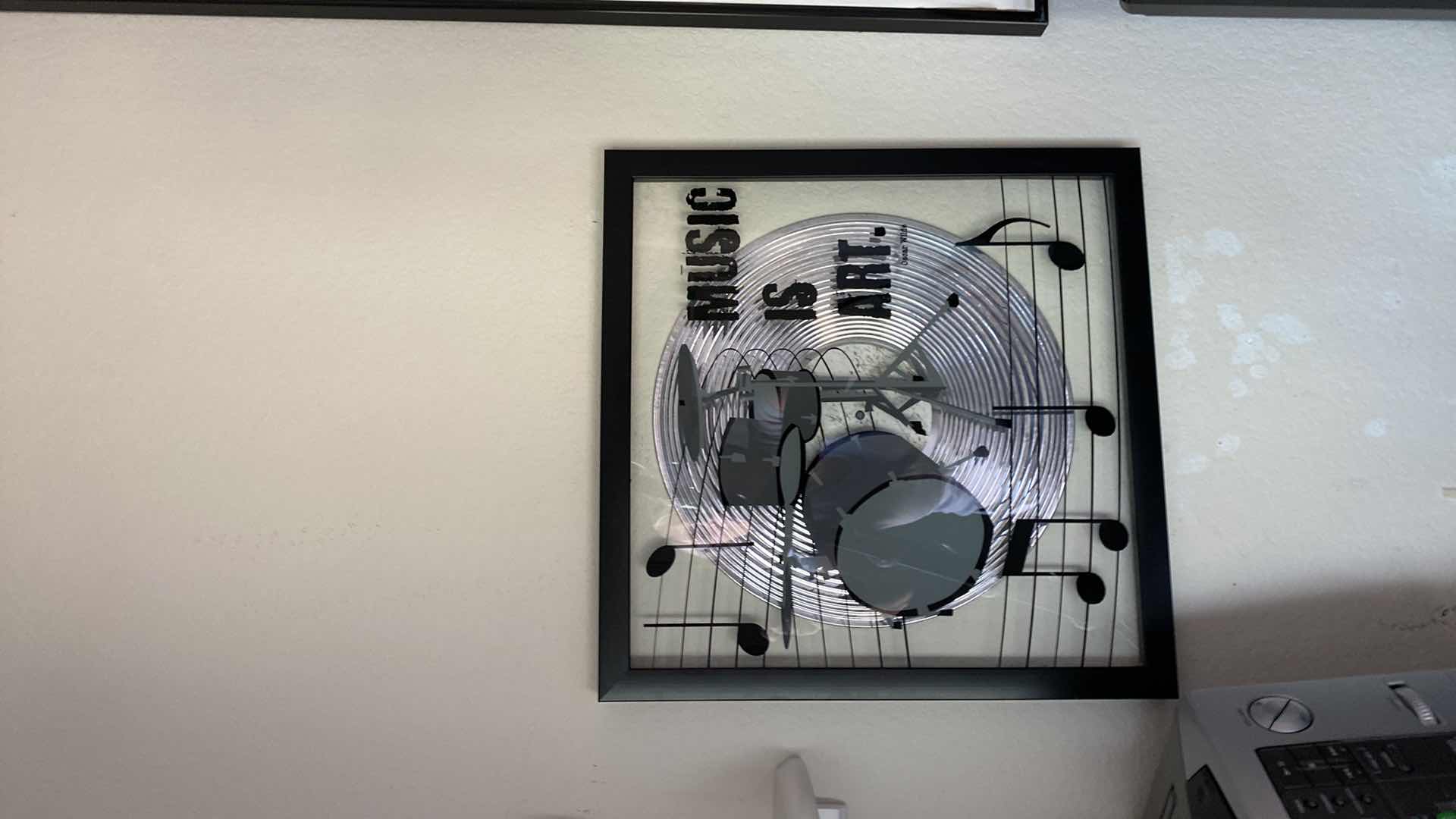 Photo 1 of FRAMED ART MUSIC IS ART 15.5x15.5