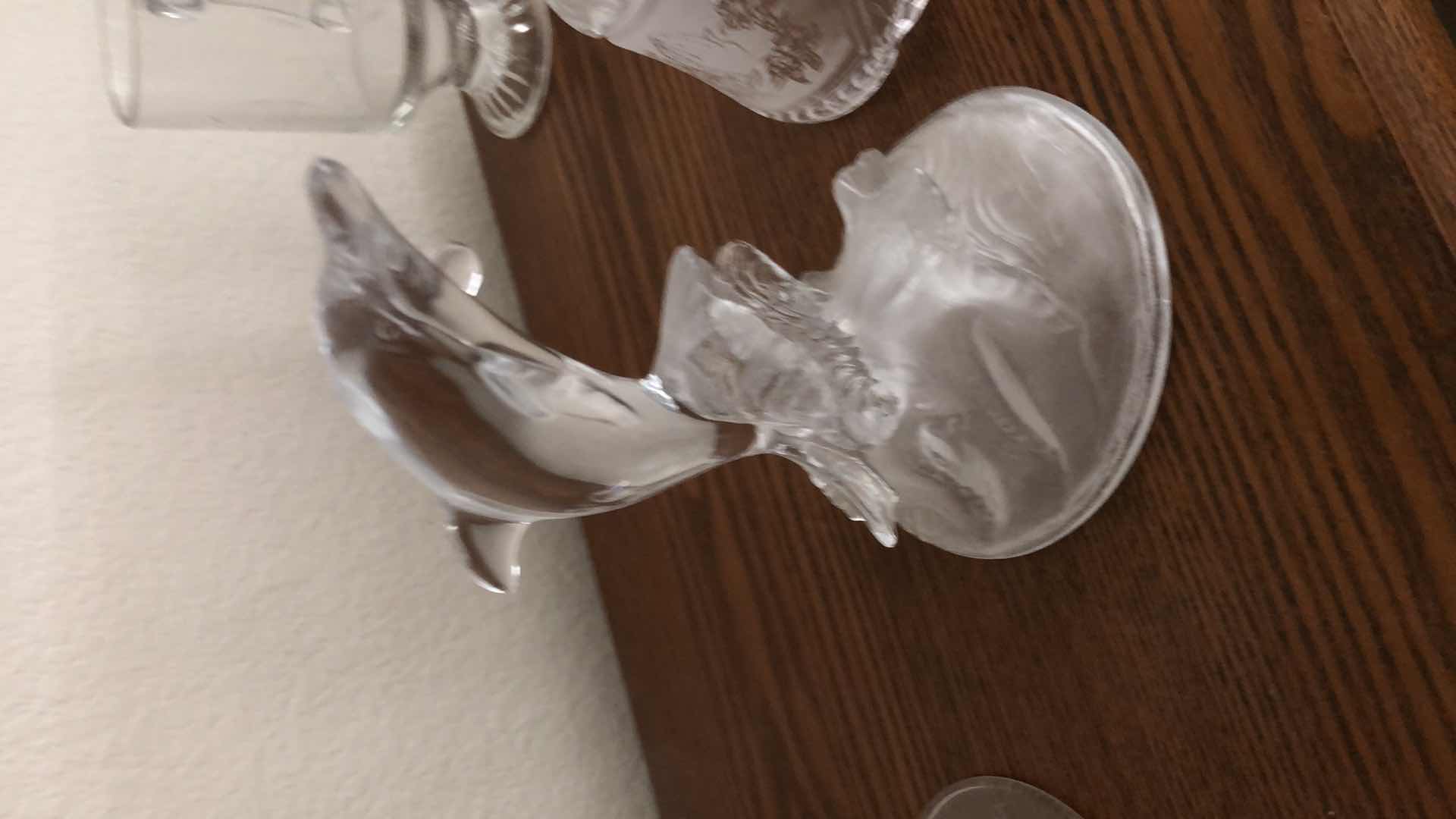 Photo 1 of HOME DECOR,COLLECTIBLE CRYSTAL FIGURES, DOLPHIN, BELL,BASE