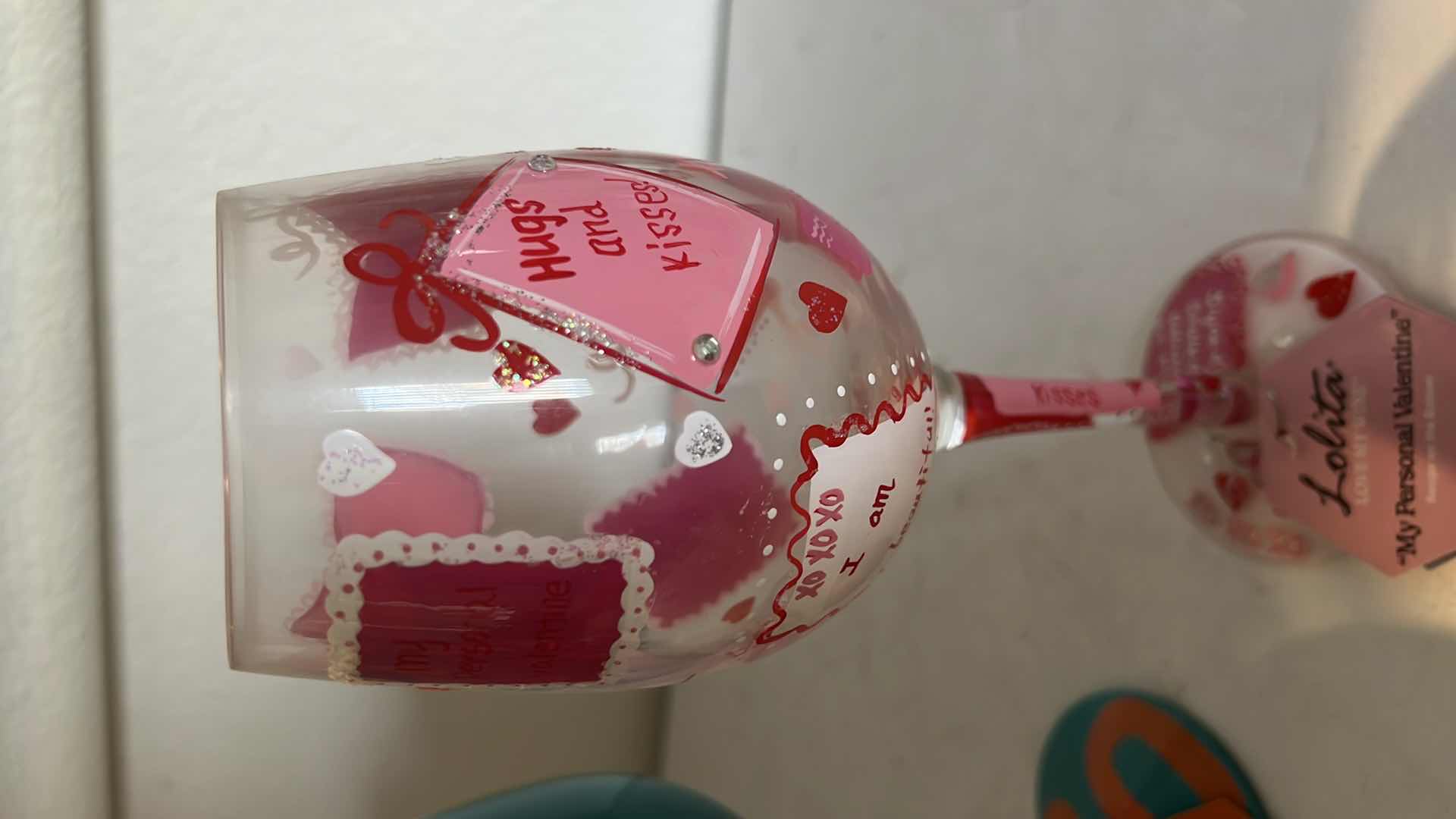Photo 6 of 3-COLLECTIBLE LOLITA HAND PAINTED BIRTHDAY WINE GLASSES