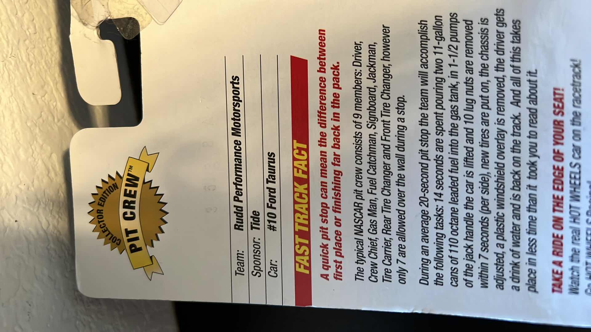 Photo 1 of HOTWHEELS LIMITED EDITION PIT CREW