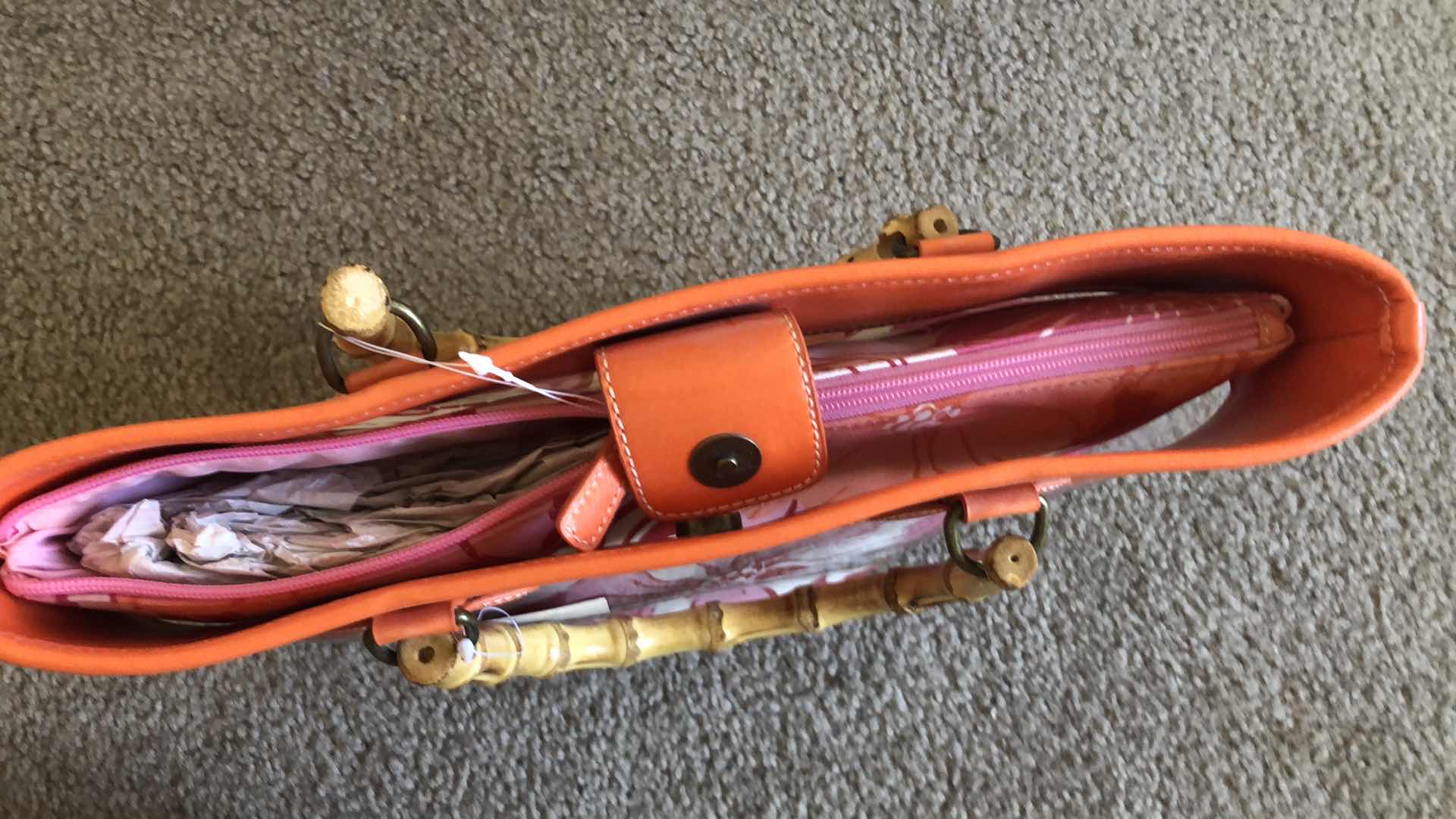 Photo 4 of NEW FLOWER HANDBAG PINO AND ORANGE