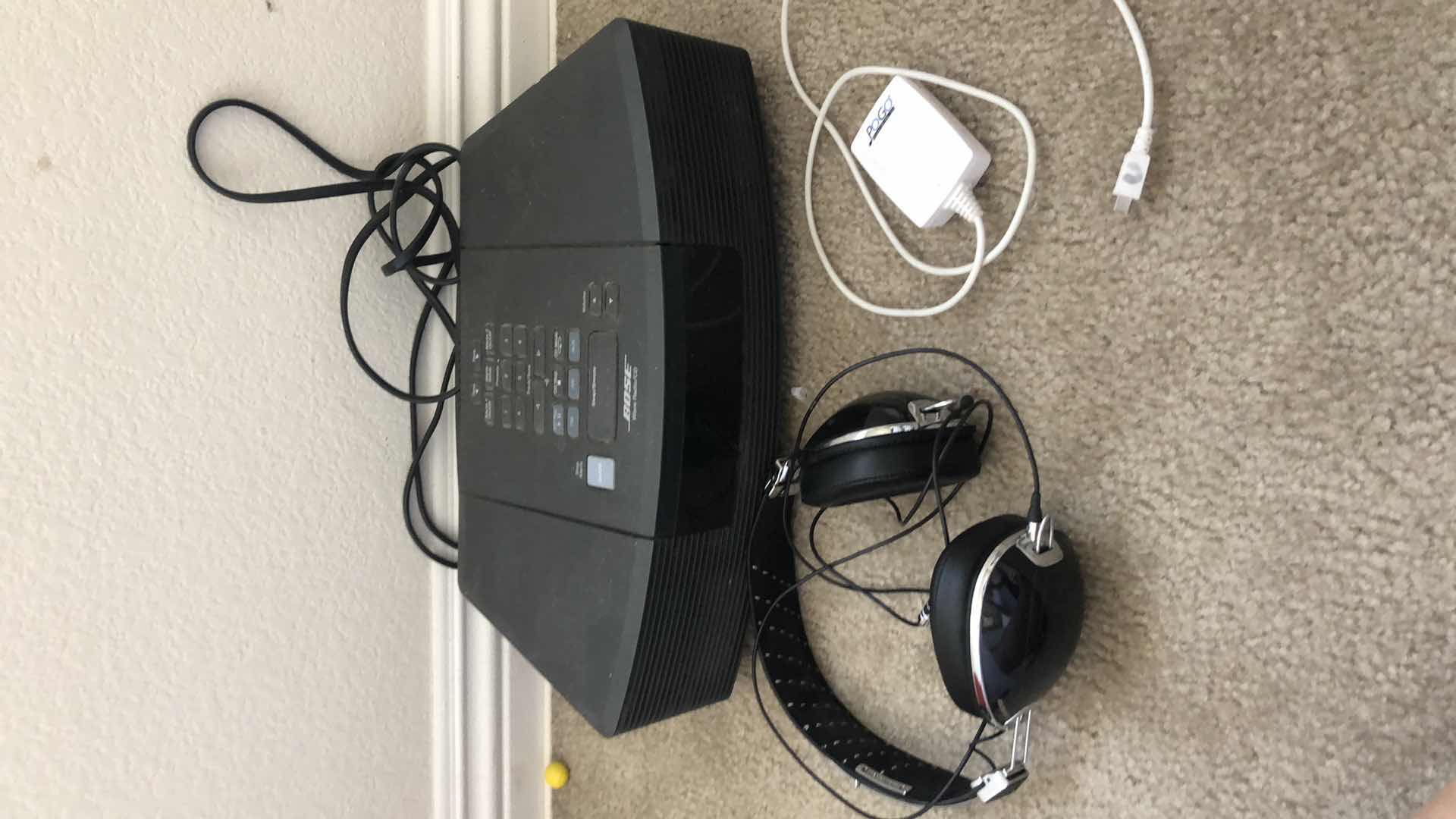 Photo 1 of BOISE WAVE CD PLAYER AND ALARM CLOCK, ROCNATION HEADPHONES, POGO POWER ON THE GO