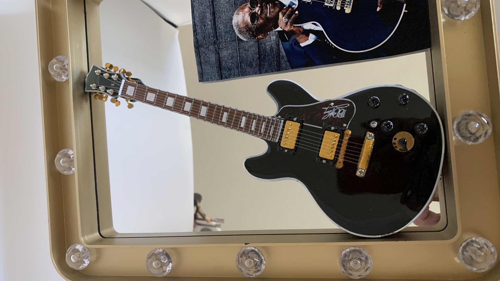 Photo 1 of HAND CRAFTED BB KING WALL HANG FRAMED DISPLAY. 9” X 12”