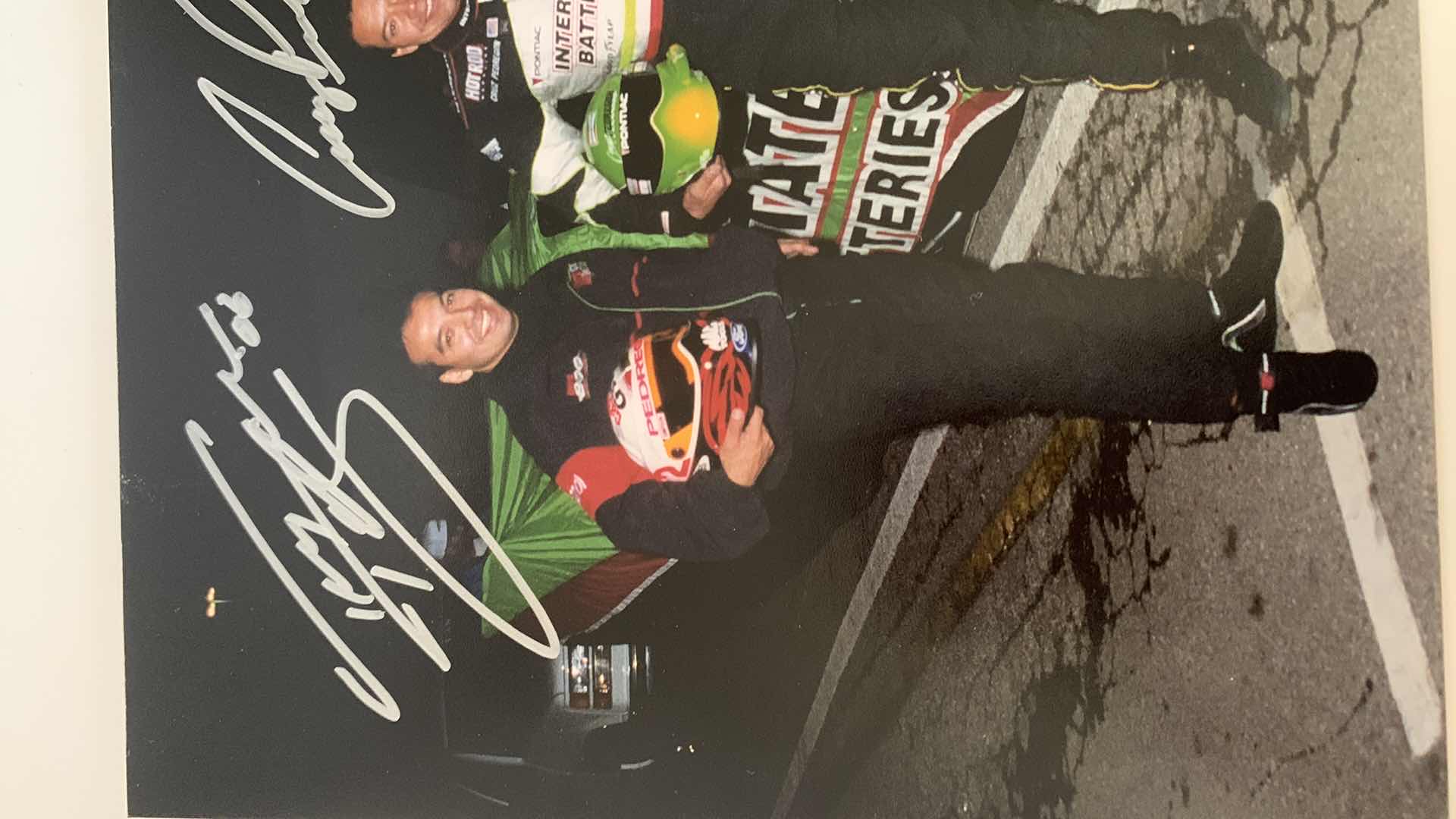 Photo 1 of AUTOGRAPHED 8” X 10” FRAMED DRAG RACING PHOTOGRAPH. PEDREGON BROS.