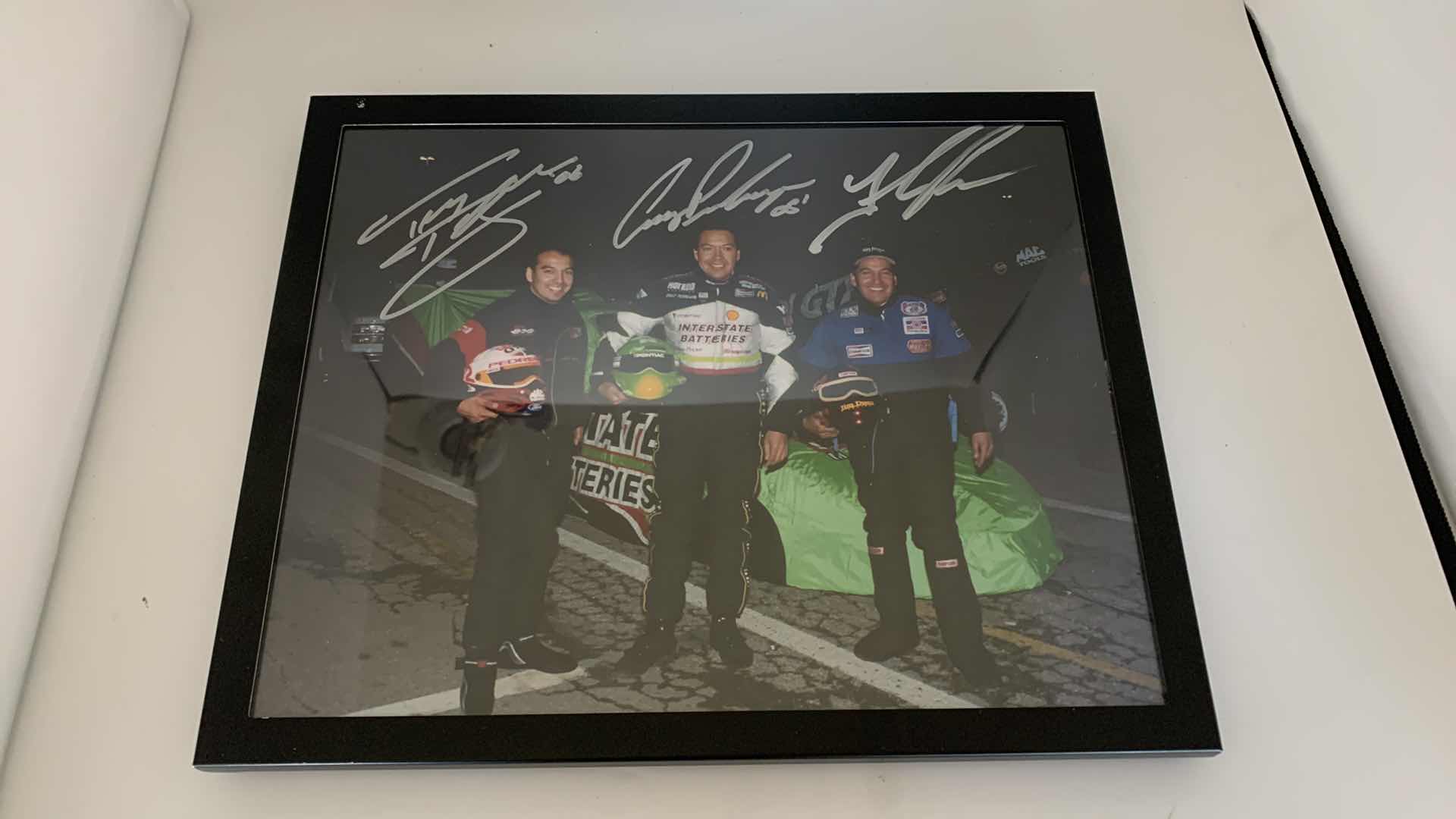 Photo 1 of AUTOGRAPHED 8” X 10” FRAMED DRAG RACING PHOTOGRAPH. PEDREGON BROS.