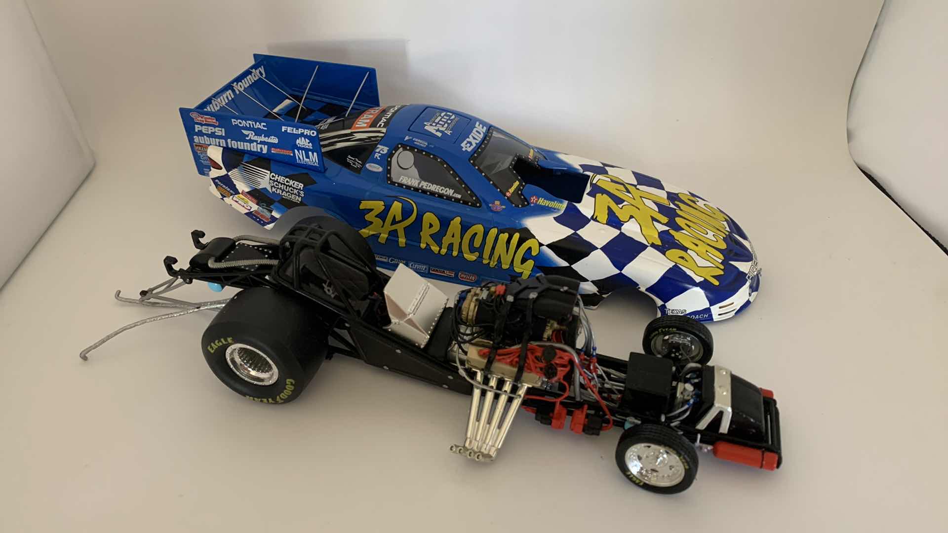 Photo 1 of 3A RACING FRANK PEDREGON DIE CAST CAR.