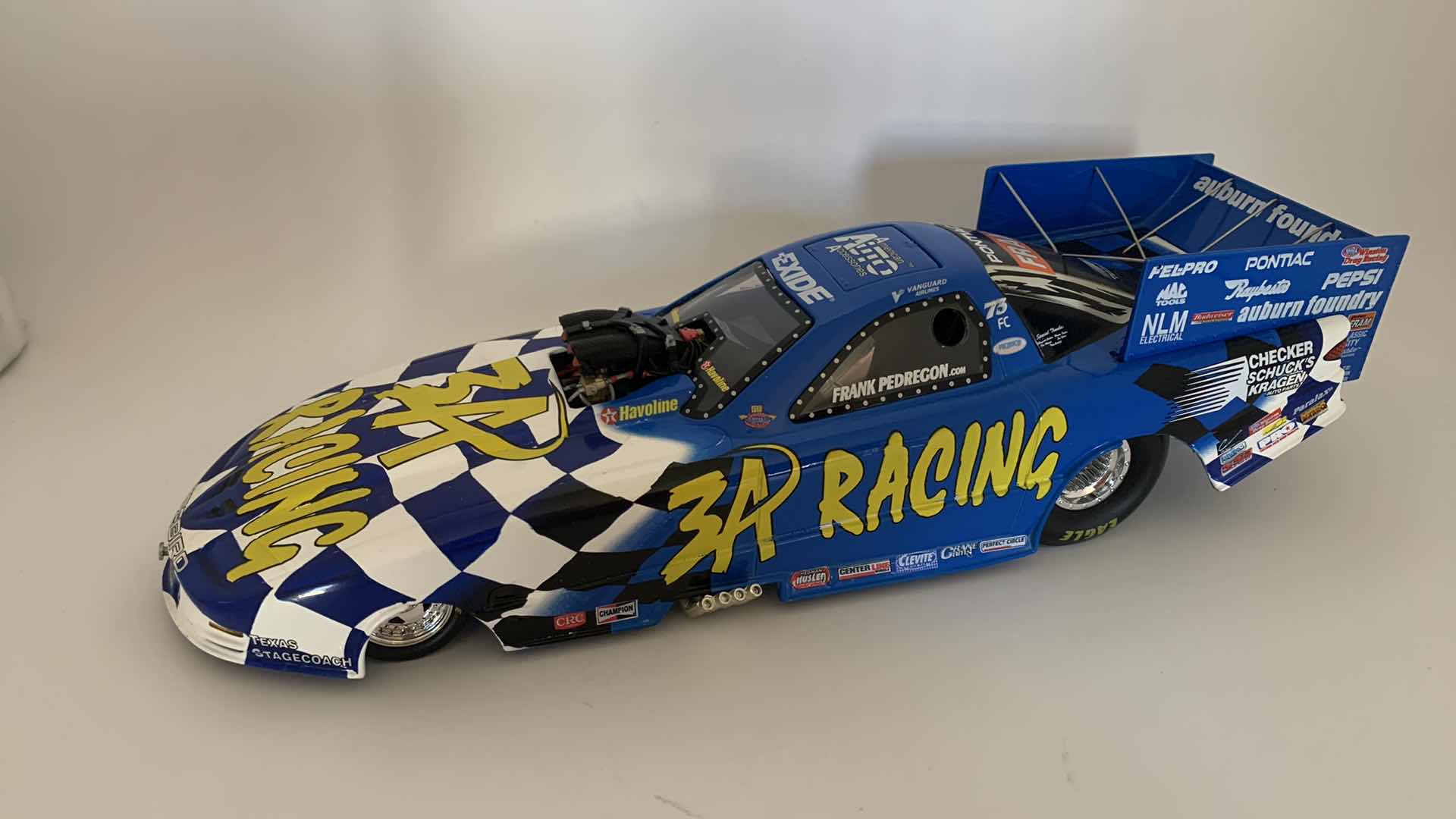 Photo 1 of 3A RACING FRANK PEDREGON DIE CAST CAR.