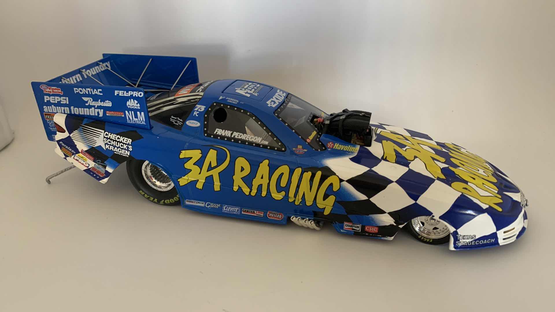Photo 1 of 3A RACING FRANK PEDREGON DIE CAST CAR.