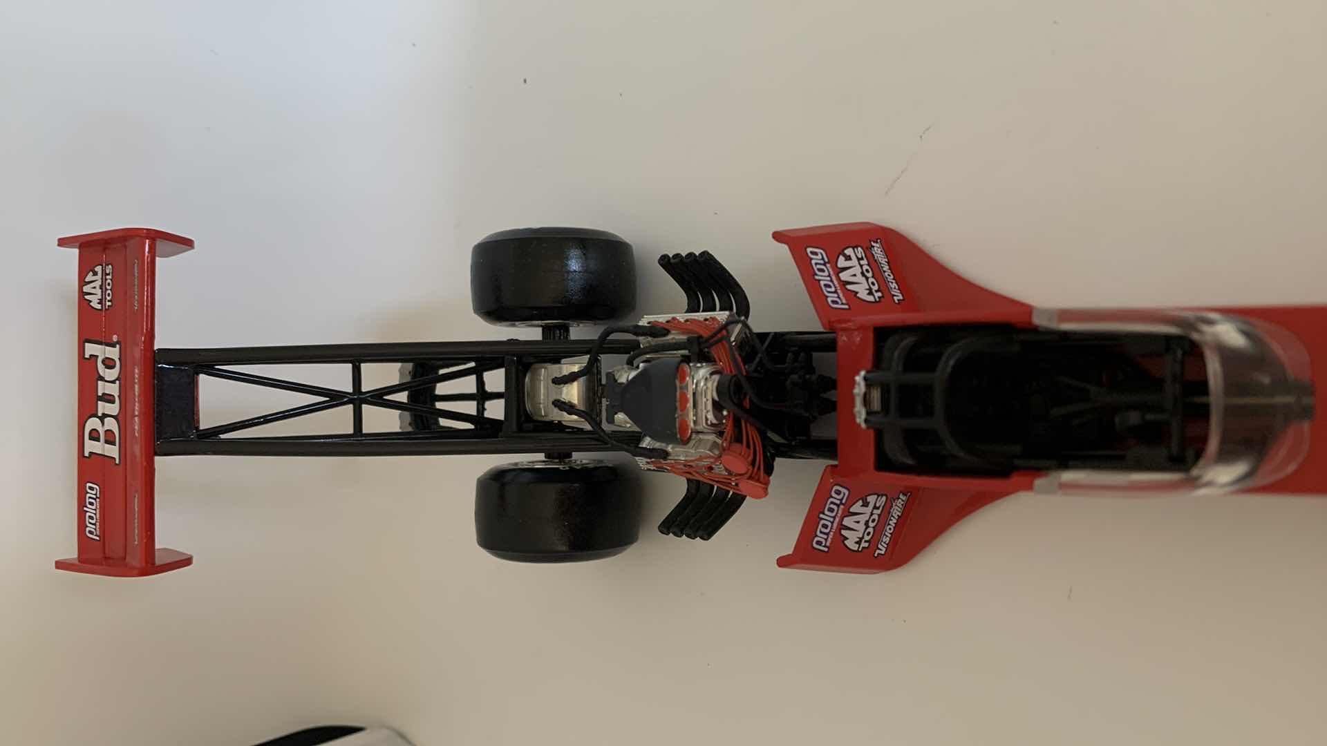 Photo 1 of BUDWEISER TOP FUEL DIE CAST RACE CAR.