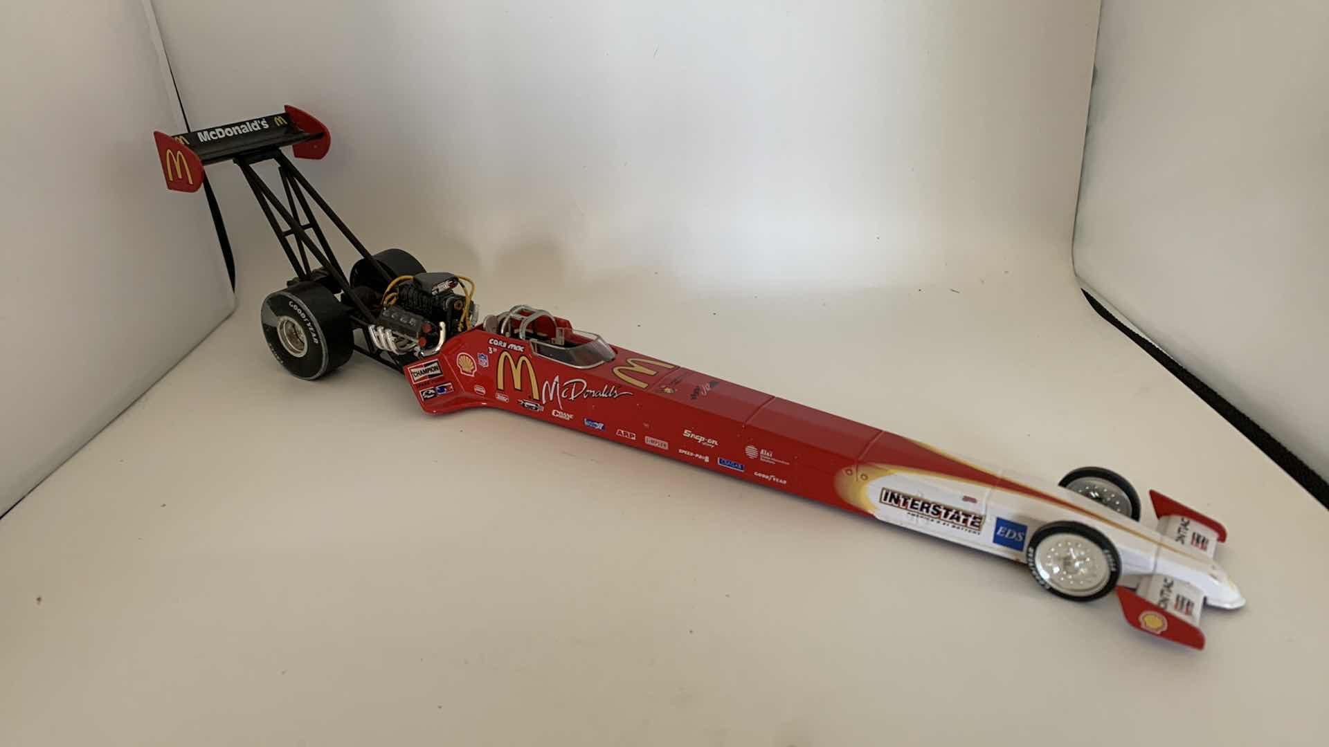 Photo 2 of MCDONALDS TOP FUEL DIE CAST RACE CAR.