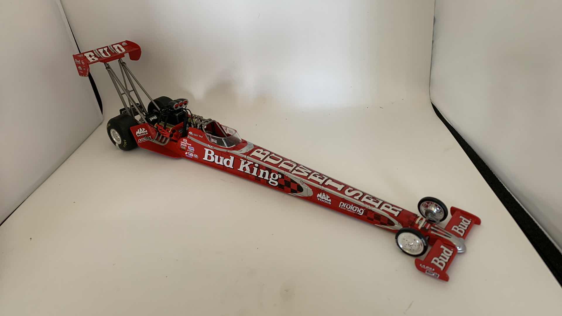 Photo 3 of BUDWEISER TOP FUEL DIE CAST RACE CAR.
