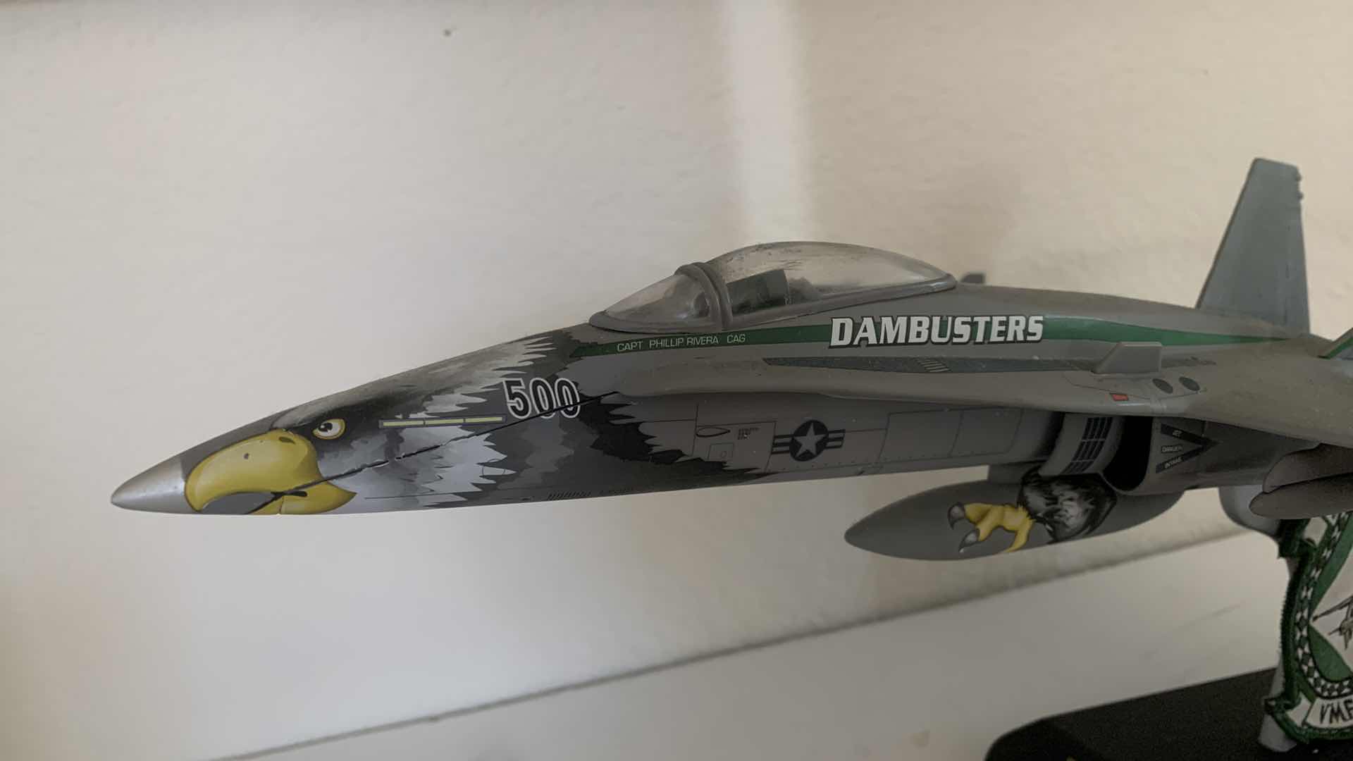 Photo 1 of F-18 HORNET SCALE 1:48 MINIATURE DISPLAY AIRPLANE.