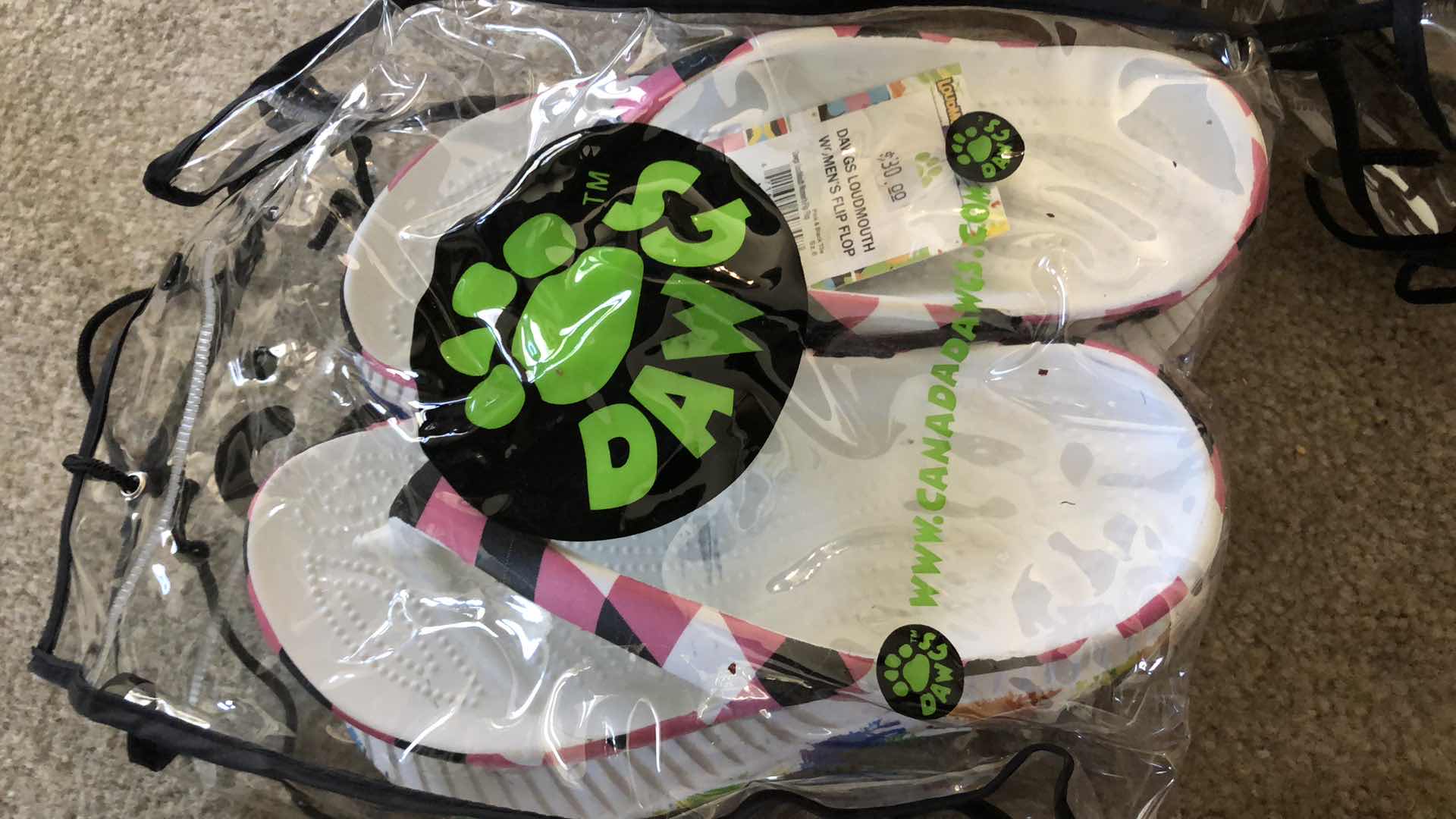 Photo 1 of NEW FLIP FLOPS, 6 PAIRS