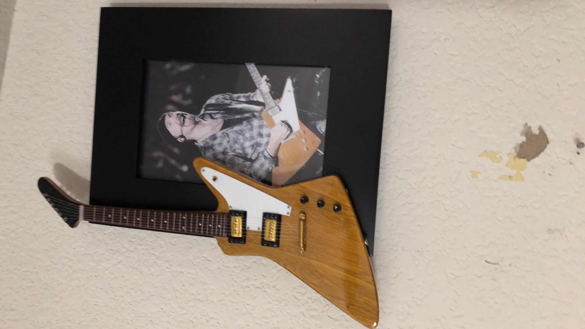 Photo 1 of GUITAR ARTWORK, 12x36” WITH COLLECTIBLE GUITAR PHOTO FRAME