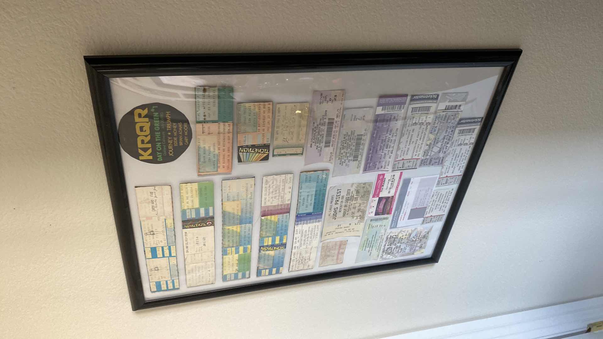 Photo 2 of FRAMED CONCERT TICKET MEMORIES 19x25