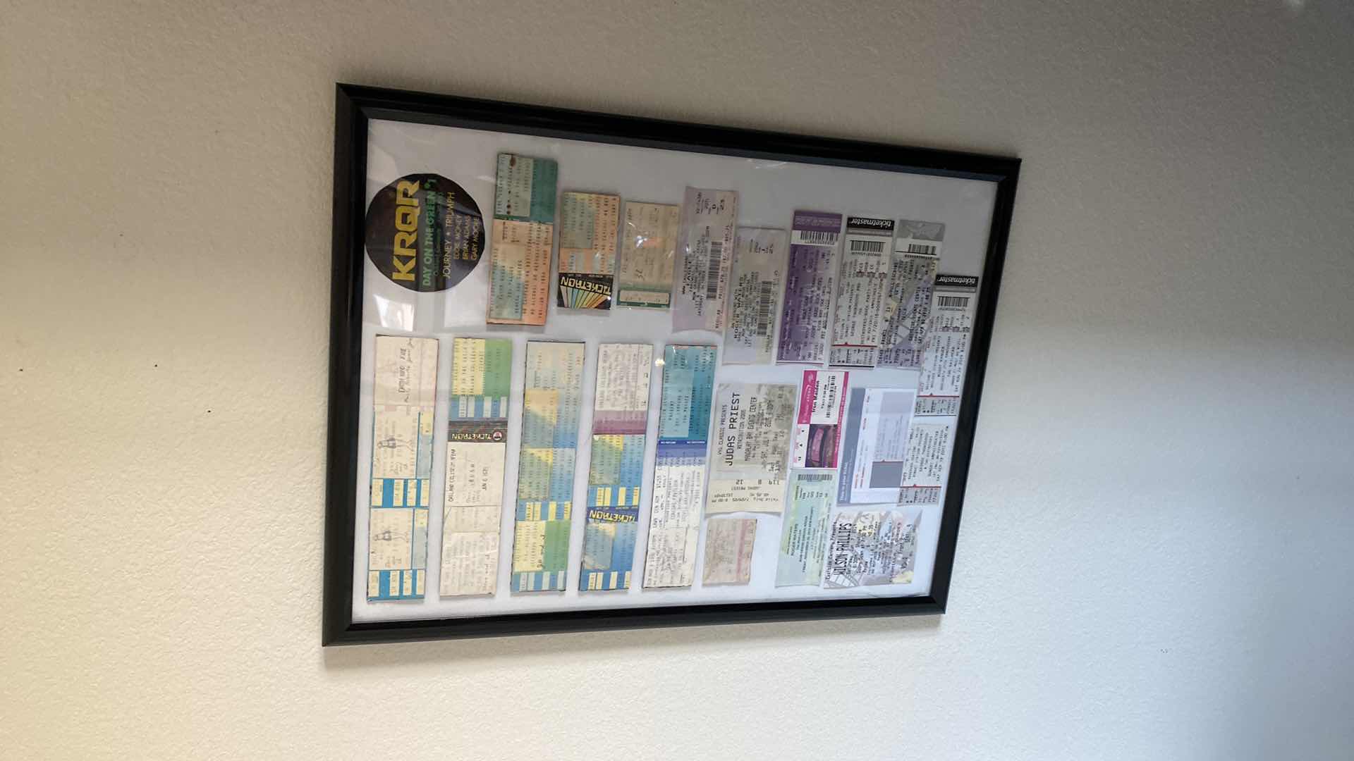 Photo 1 of FRAMED CONCERT TICKET MEMORIES 19x25