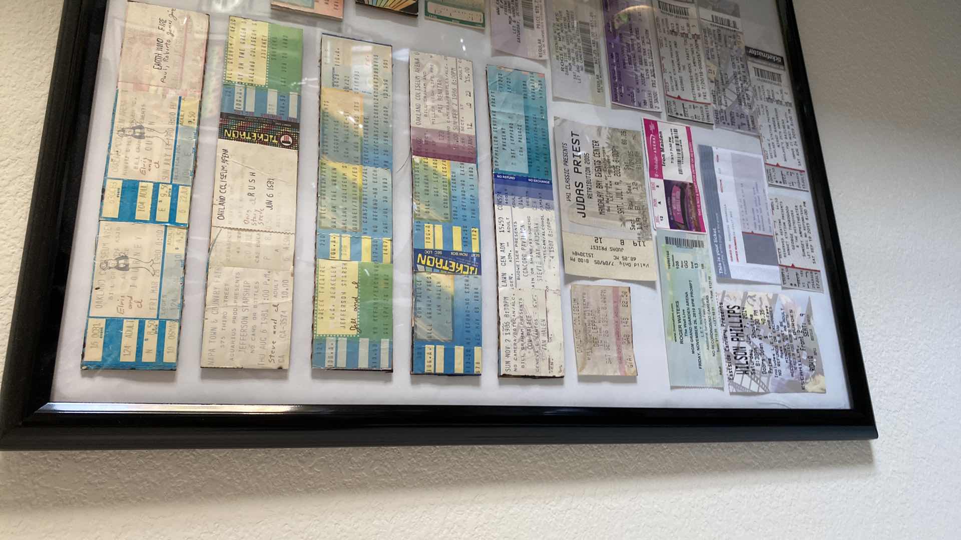 Photo 1 of FRAMED CONCERT TICKET MEMORIES 19x25