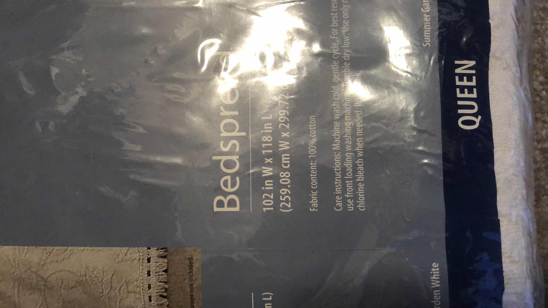 Photo 1 of NEW QUEEN BEDSPREAD, IVORY