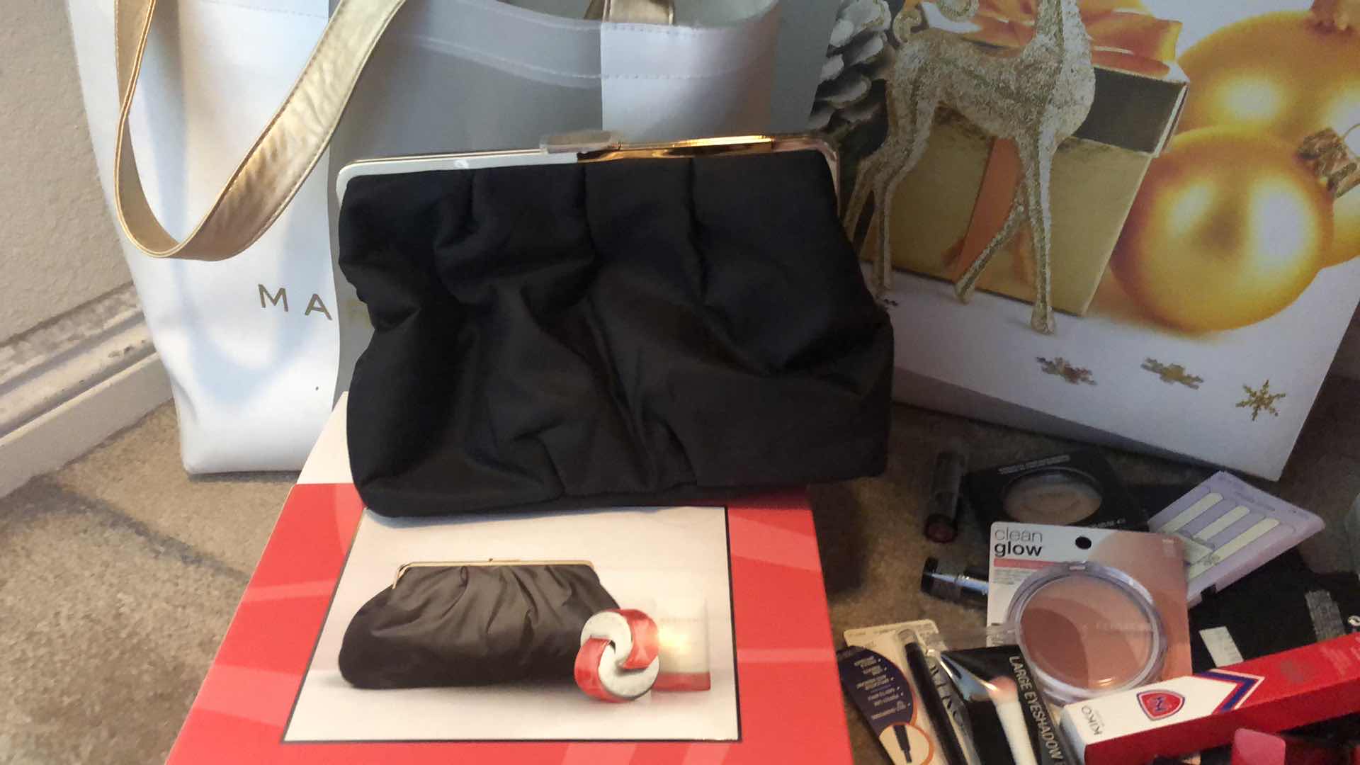 Photo 1 of CONTENTS ON FLOOR (LEFT SIDE OF CLOSET, WOMENS FRAGRANCES, SOCKS, COSMETICS AND MORE