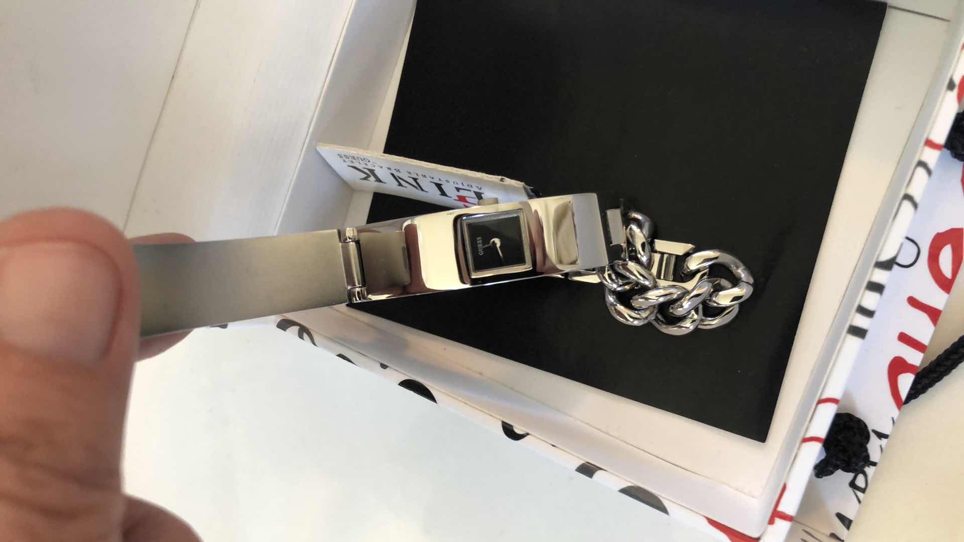 Photo 1 of NEW SILVER GUESS BRACELET/ WATCH