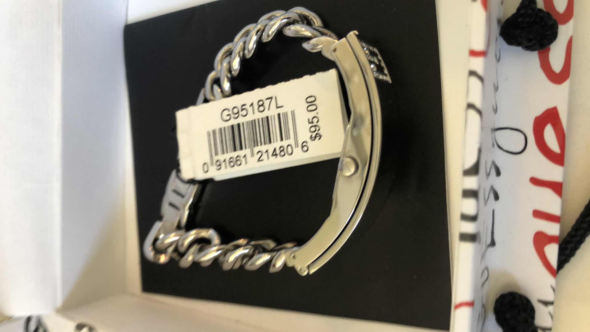 Photo 1 of NEW SILVER GUESS BRACELET/ WATCH