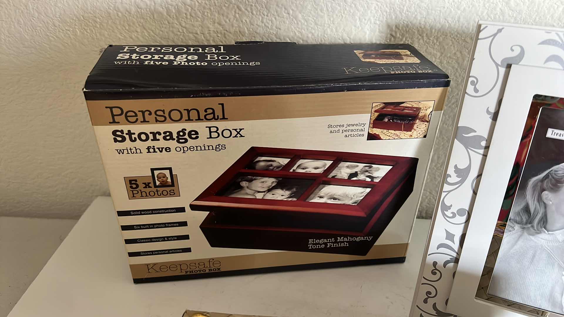 Photo 1 of 25TH ANNIVERSARY PICTURE FRAME, PERSONAL STORAGE BOX, TISSUE HOLDER