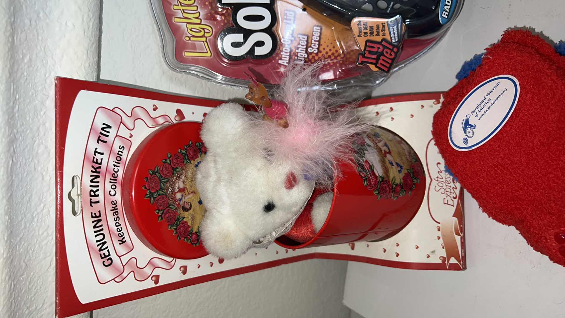 Photo 1 of 7-HOUSEHOLD ITEMS (NEW SOCKS, SOLITAIRE GAME)