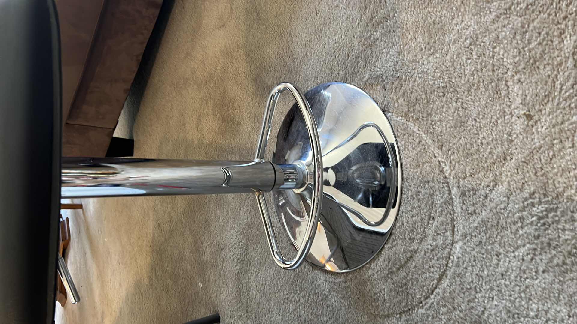 Photo 1 of BLACK ADJUSTABLE BAR STOOL