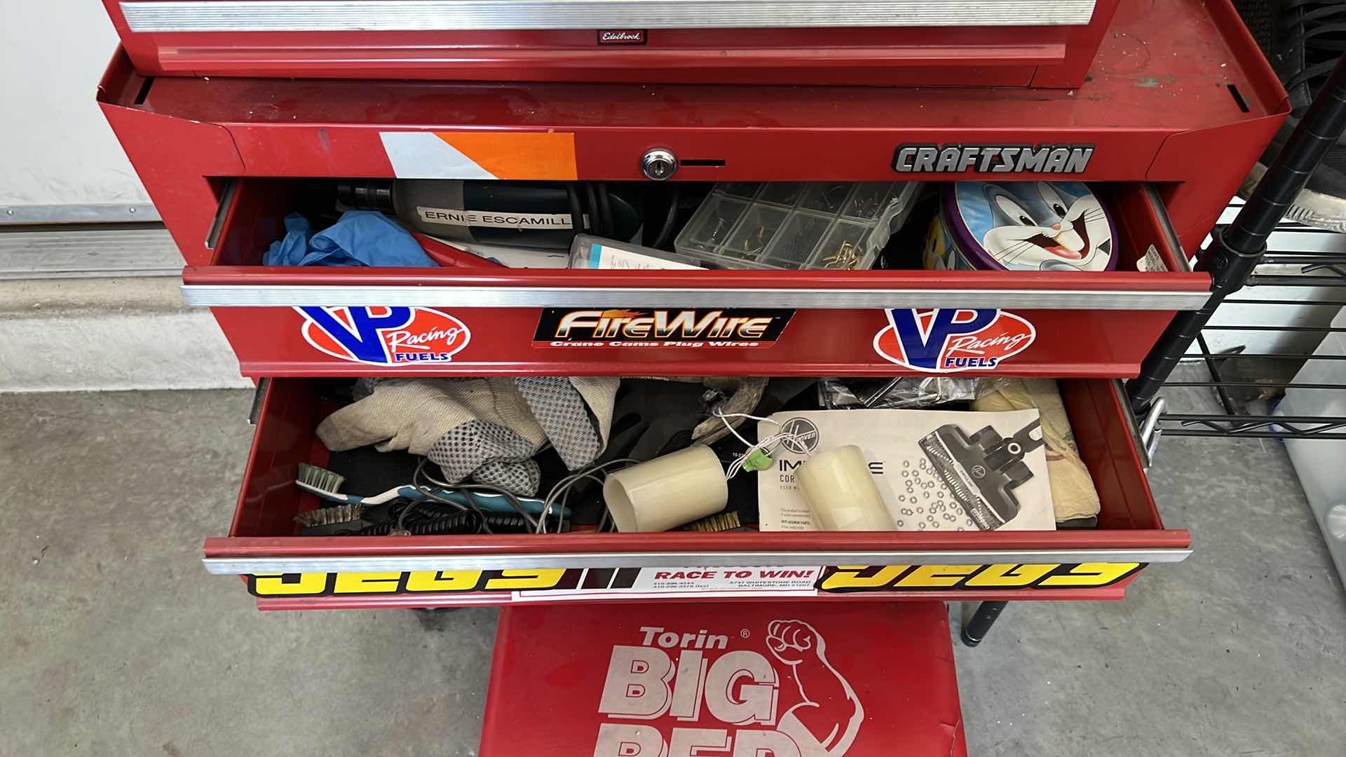 Photo 4 of 2-RED CRAFTSMAN TOOL BOXES W CONTENTS