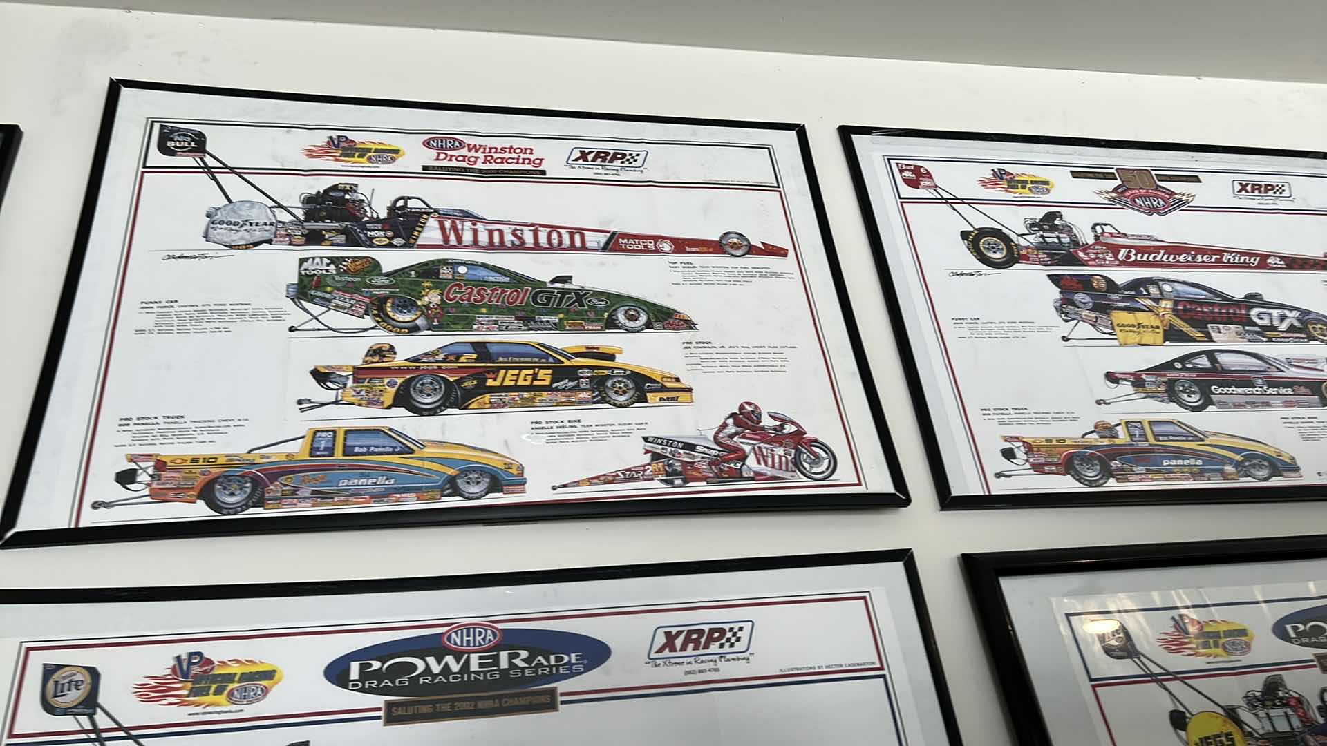 Photo 1 of 4-FRAMED “COLLECTOR” CARS POSTERS