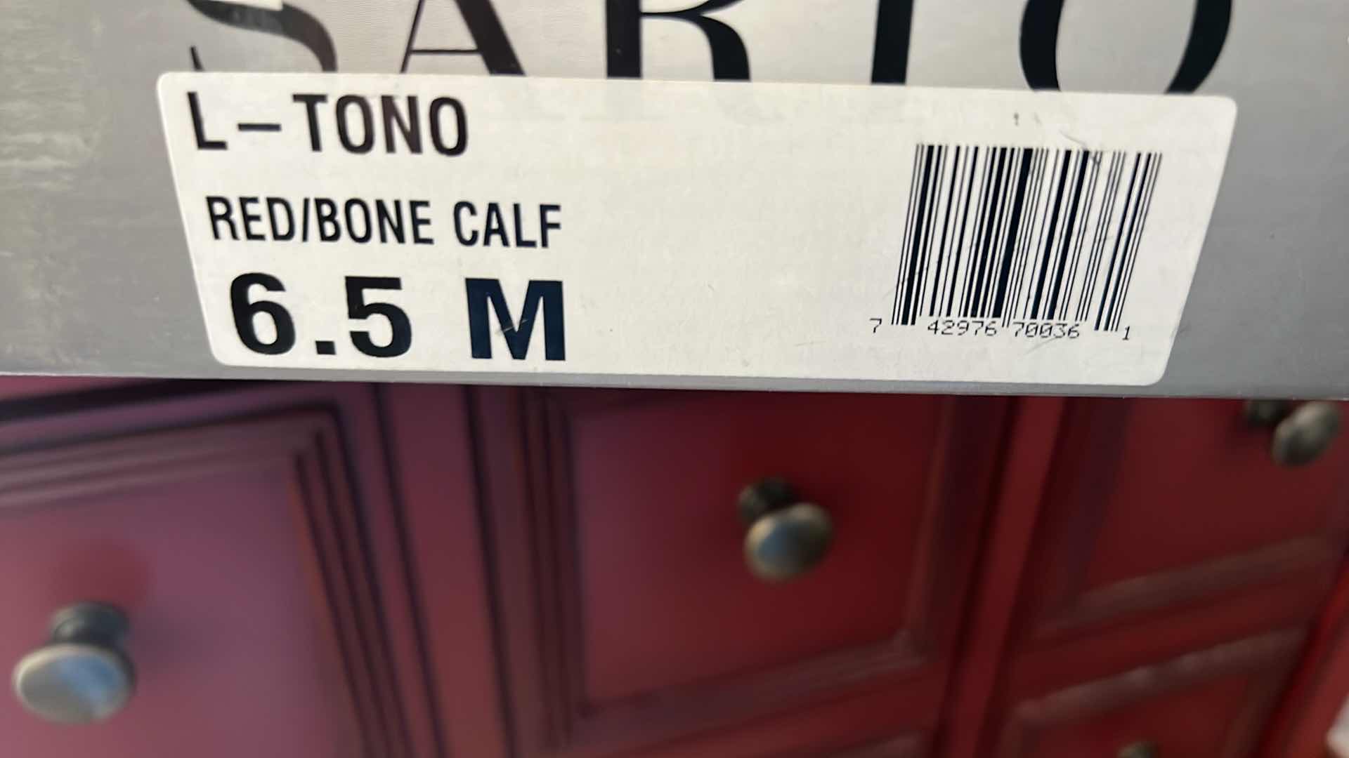 Photo 1 of RED LADIES “FRANCO SARTO” SLIDE SHOES (SIZE 7M)