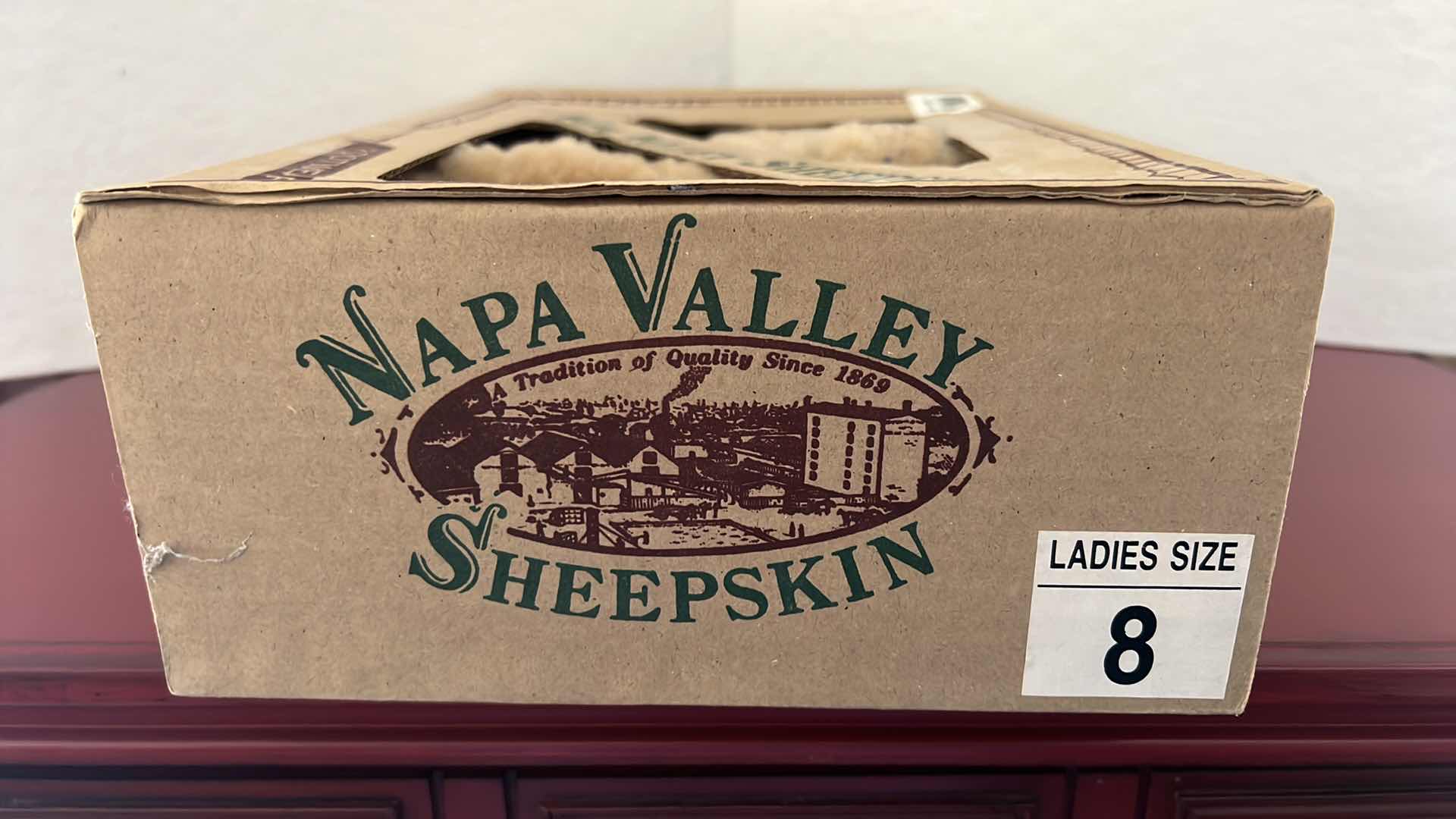 Photo 1 of LADIES “NAPA VALLEY SHEEPSKIN” FOOTWEAR (SIZE 8)
