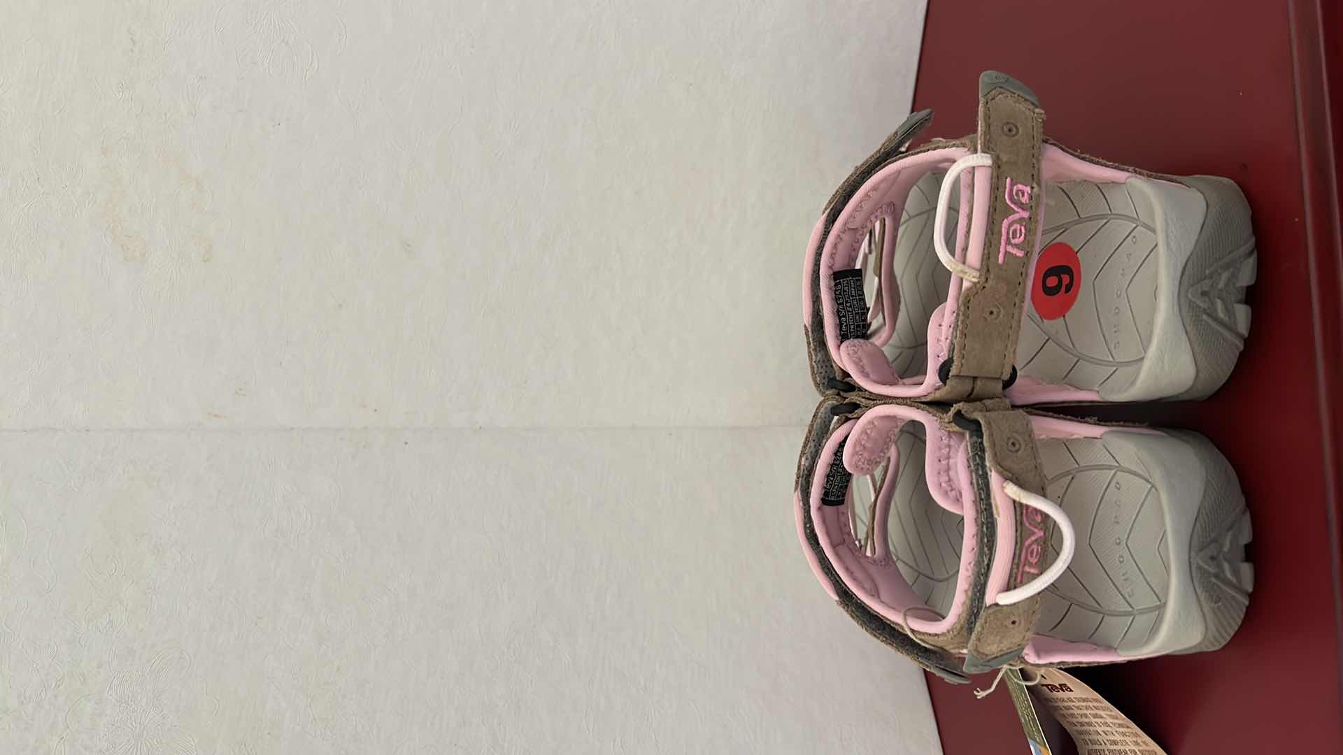 Photo 2 of LADIES TEVA PINK W TAN SPORT SANDALS (SIZE 7.5)