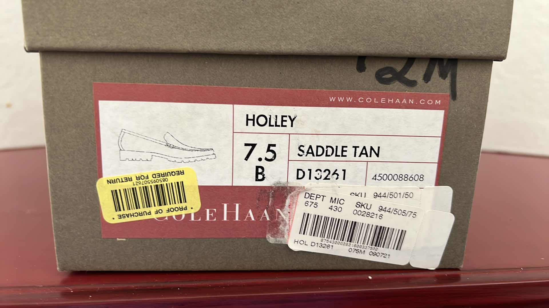 Photo 1 of LADIES COLE HAAN SADDLE TAN SLIDE SHOES (SIZE 7.5)