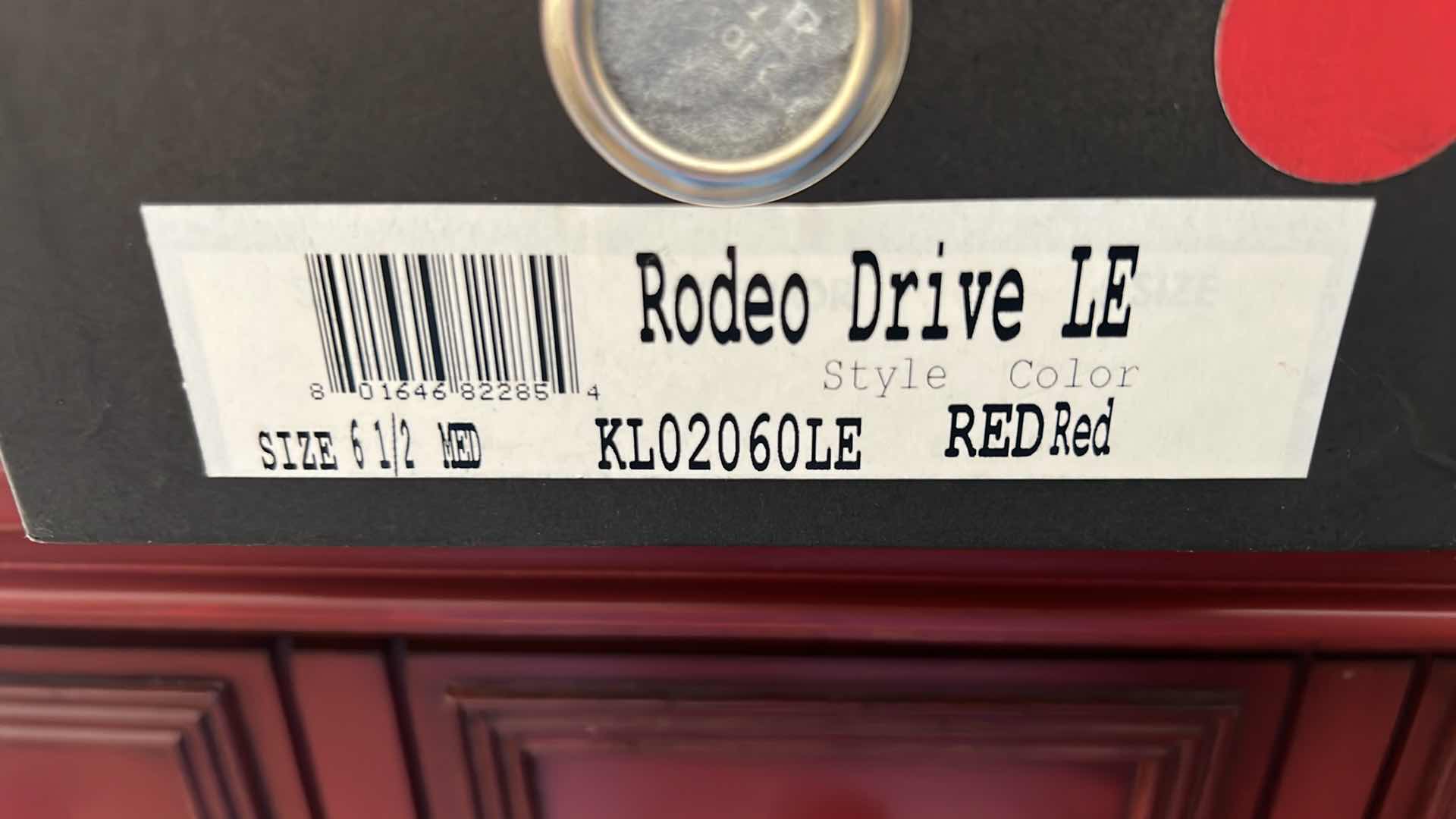 Photo 2 of LADIES RODEO DRIVE RED SLIDE SHOES (SIZE 6.5)