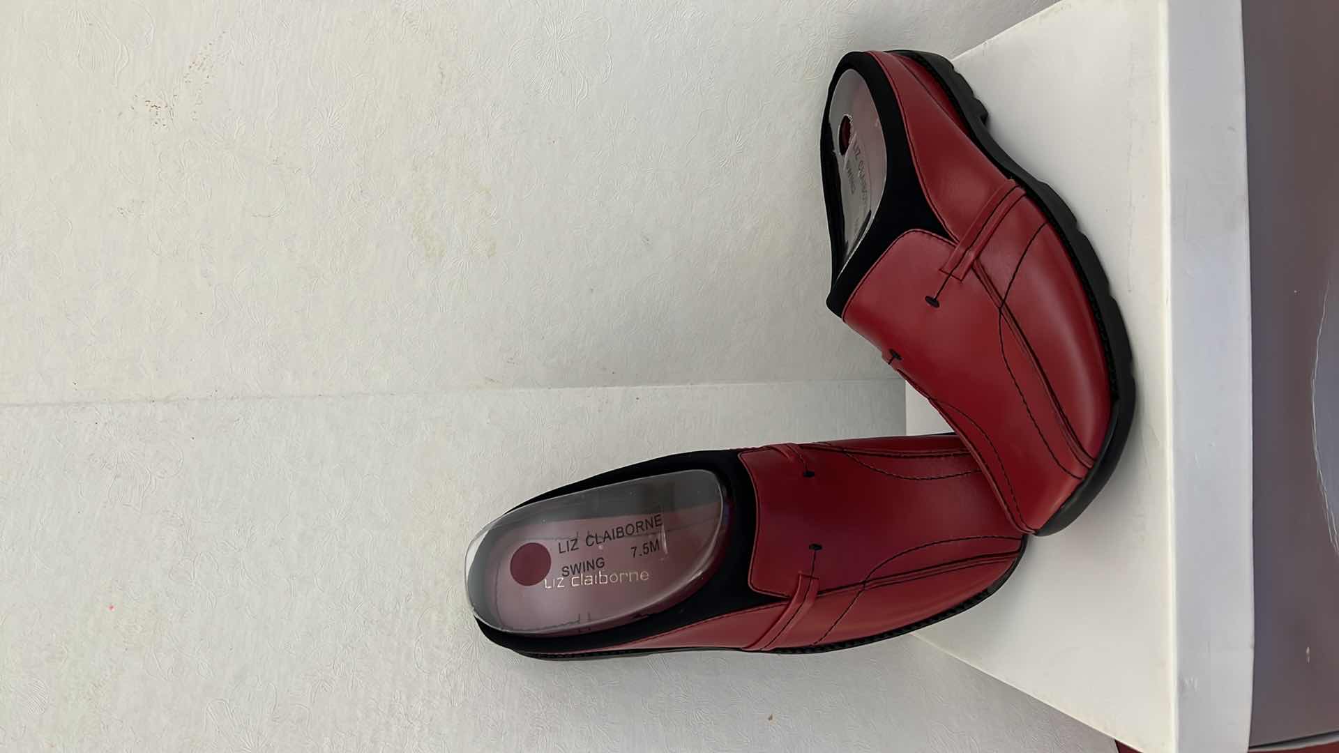 Photo 4 of LADIES NEW LIZ CLAIBORNE SWING BLAZE/BLACK SLIDE SHOES (7.5)