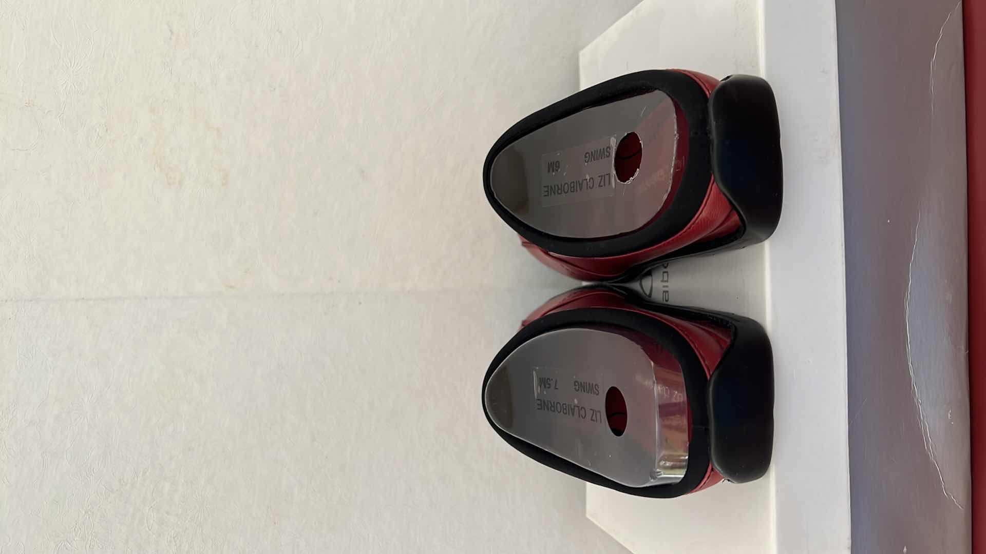 Photo 6 of LADIES NEW LIZ CLAIBORNE SWING BLAZE/BLACK SLIDE SHOES (7.5)