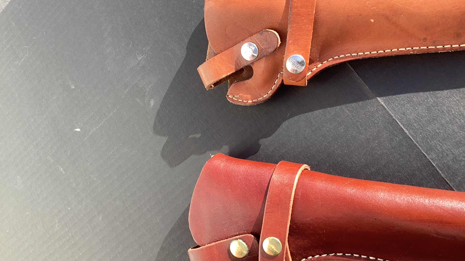 Photo 1 of TWO LONG GUN LEATHER HOLSTERS