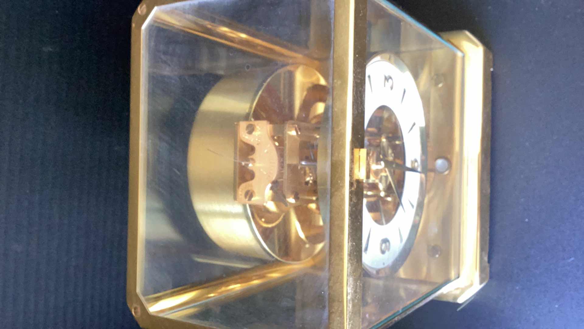 Photo 1 of JAEGER LECOULTRE BRASS ATMOS CLOCK SWISS MADE 8” X 6” H 9” 