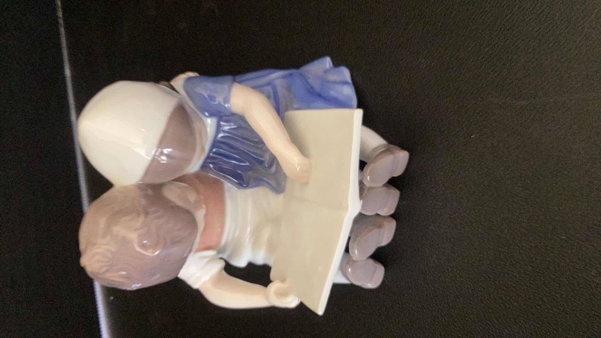 Photo 1 of B & G COPENHAGEN PORCELAIN “READING A BOOK” 4” TALL