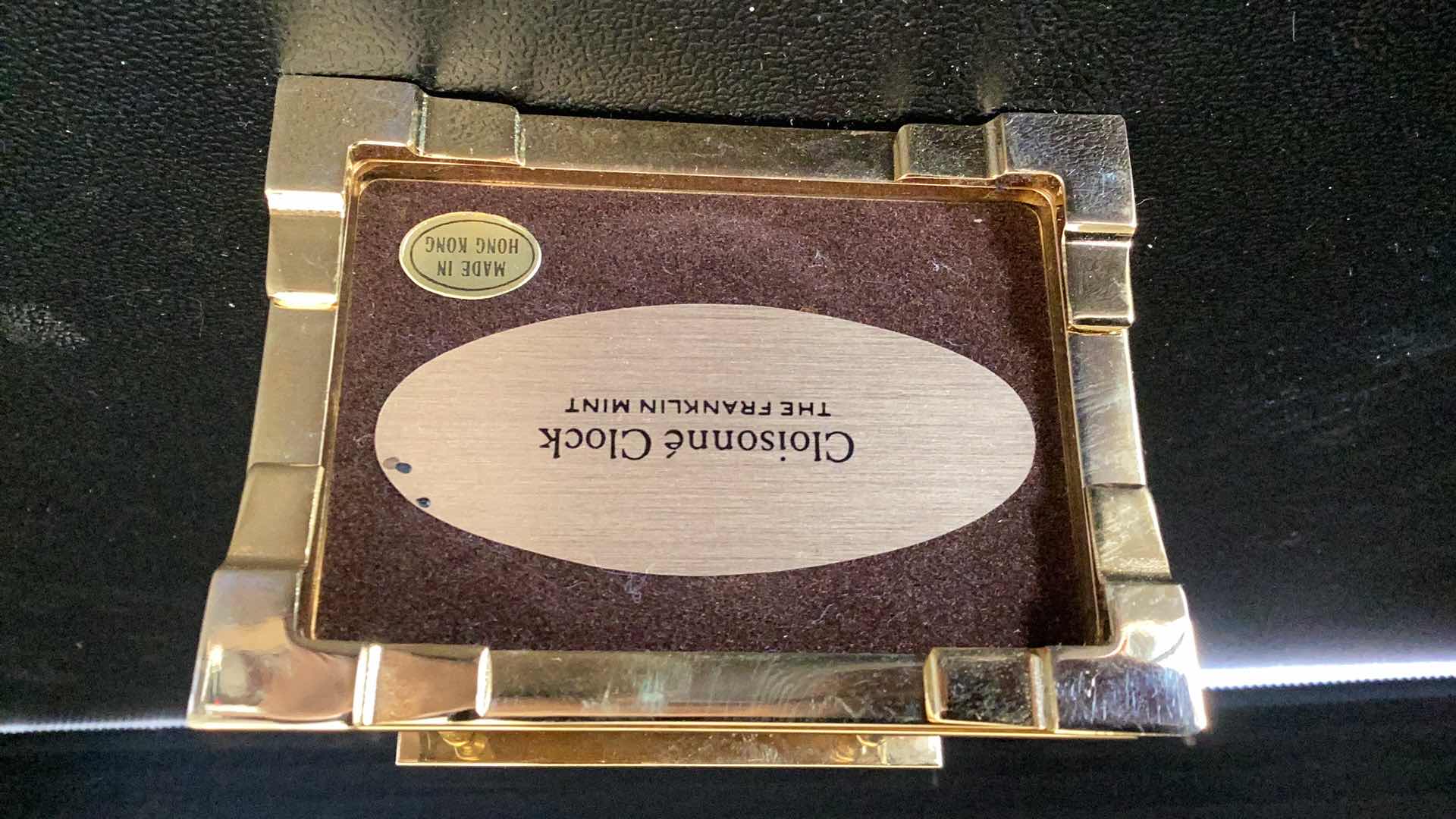 Photo 1 of FRANKLIN MINT CLOISONNÉ CLOCK 3” X 4”