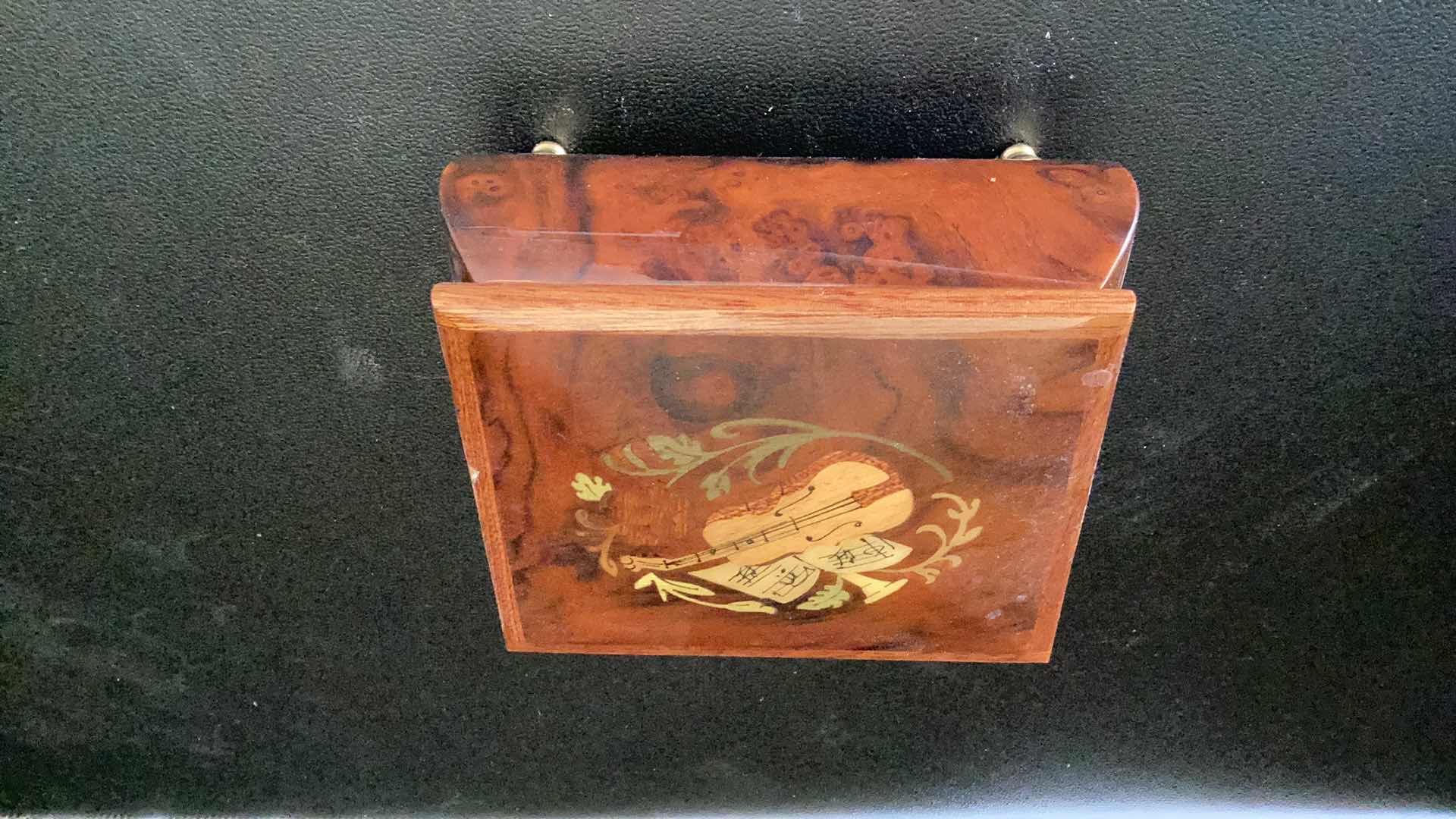 Photo 1 of ERCOLANO HAND MADE IN ITALY MUSIC BOX 5” X 2 1/2”