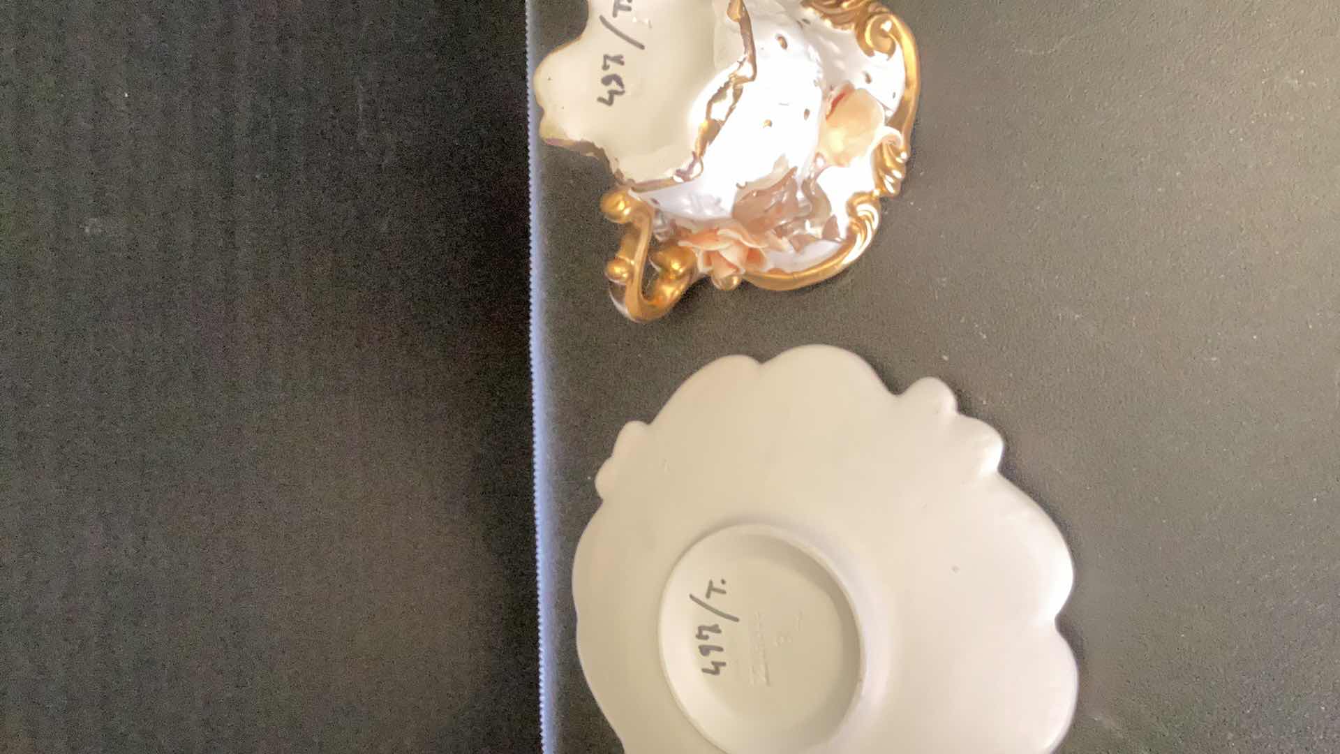 Photo 1 of VINTAGE BENROSE MADE IN ITALY ORNATE CUP AND SAUCER 6” X 4”