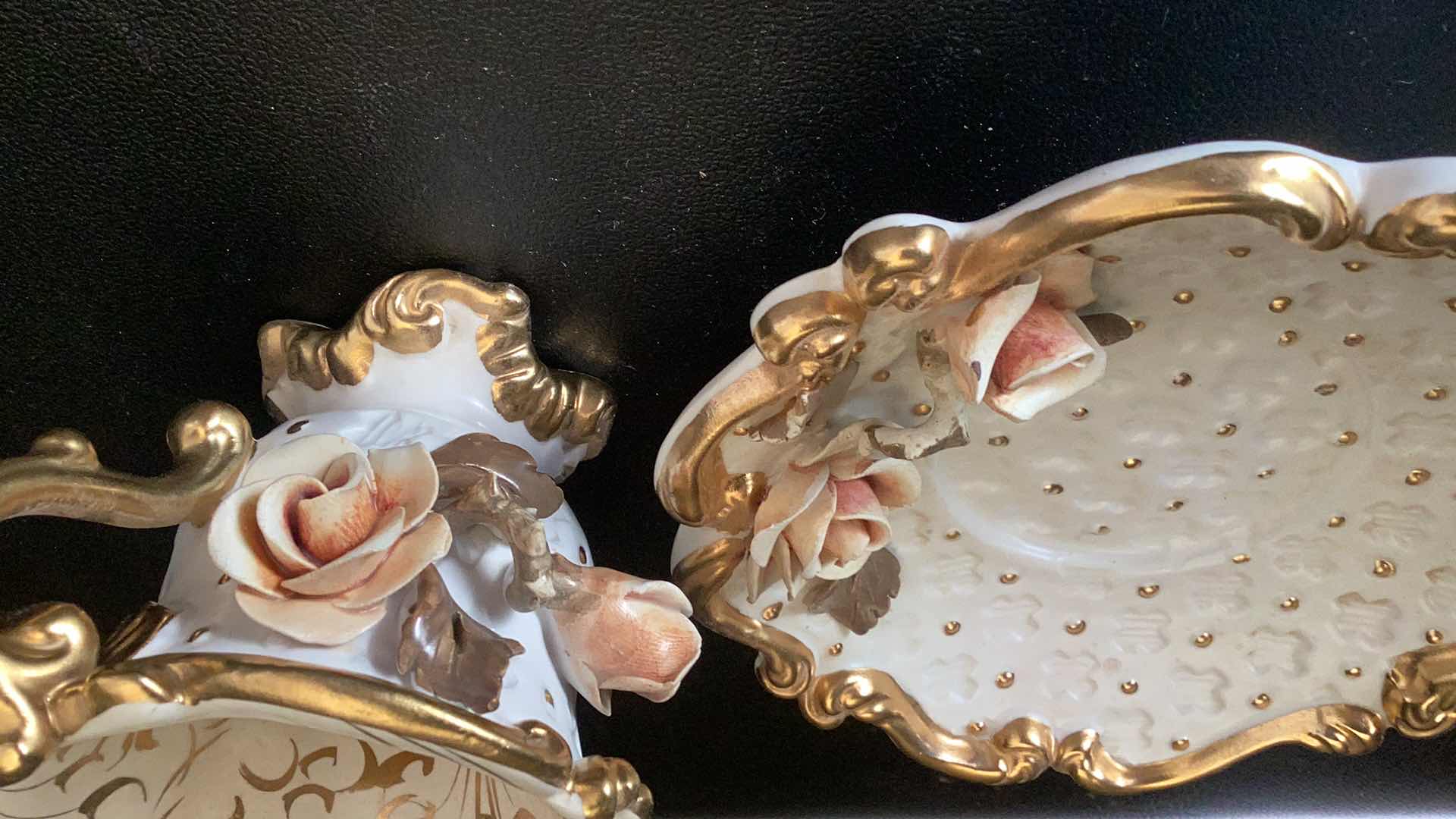 Photo 1 of VINTAGE BENROSE MADE IN ITALY ORNATE CUP AND SAUCER 6” X 4”